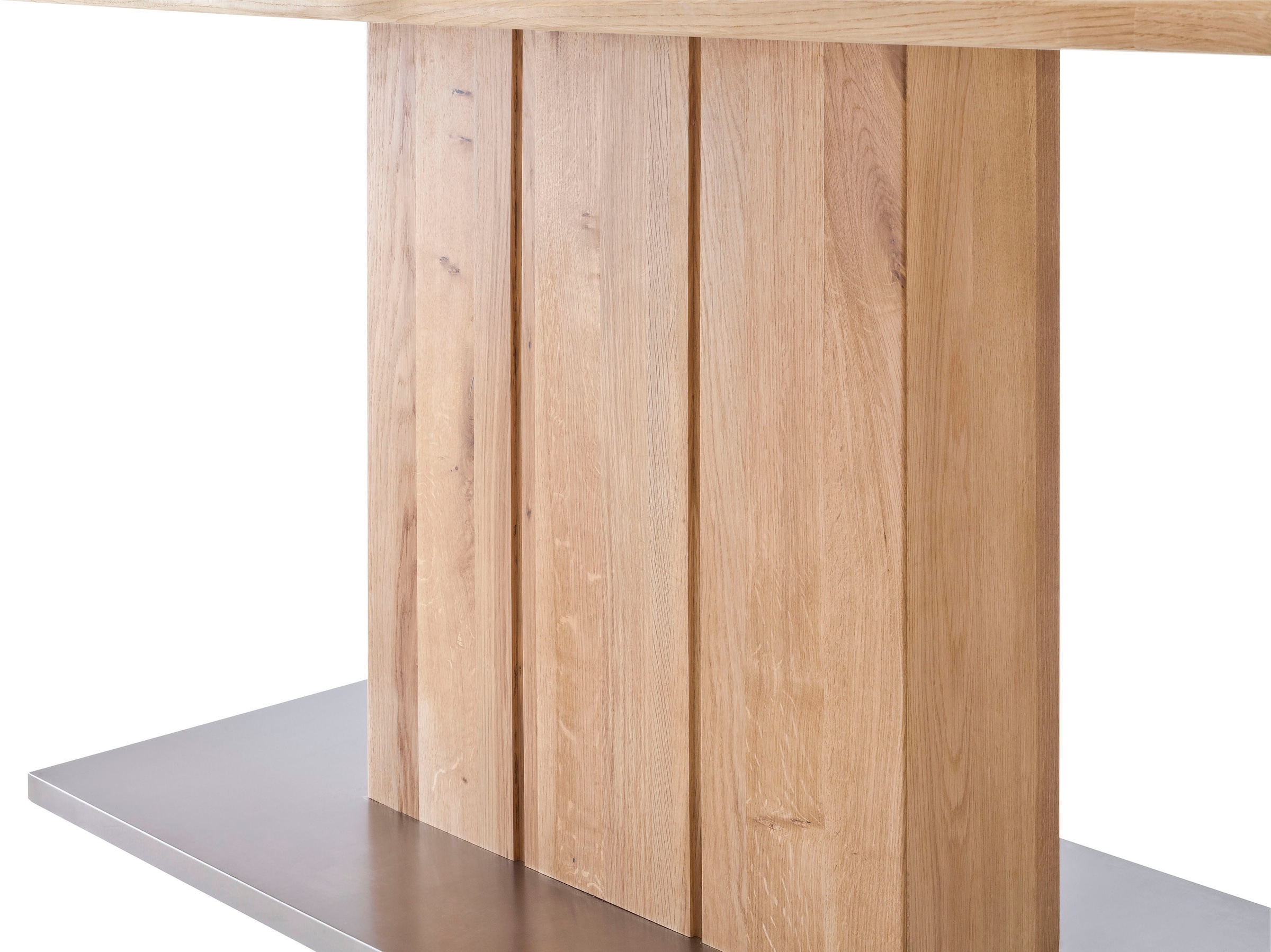 MCA furniture Esstisch »Greta«, Esstisch mit Baumkante, gerader Kante oder geteilter Tischplatte