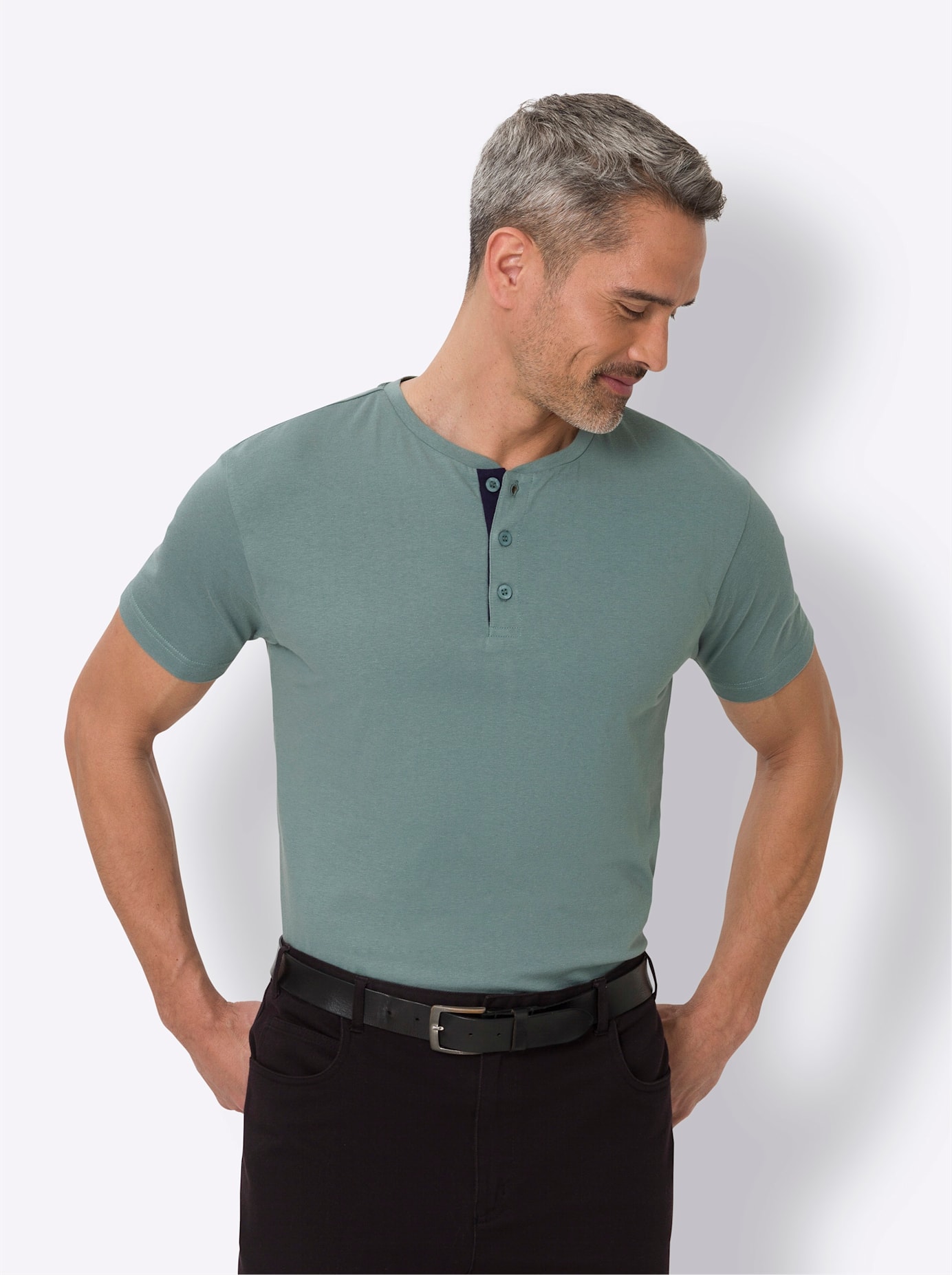 Classic Rundhalsshirt »Rundhals-Shirt« 1 Stk.