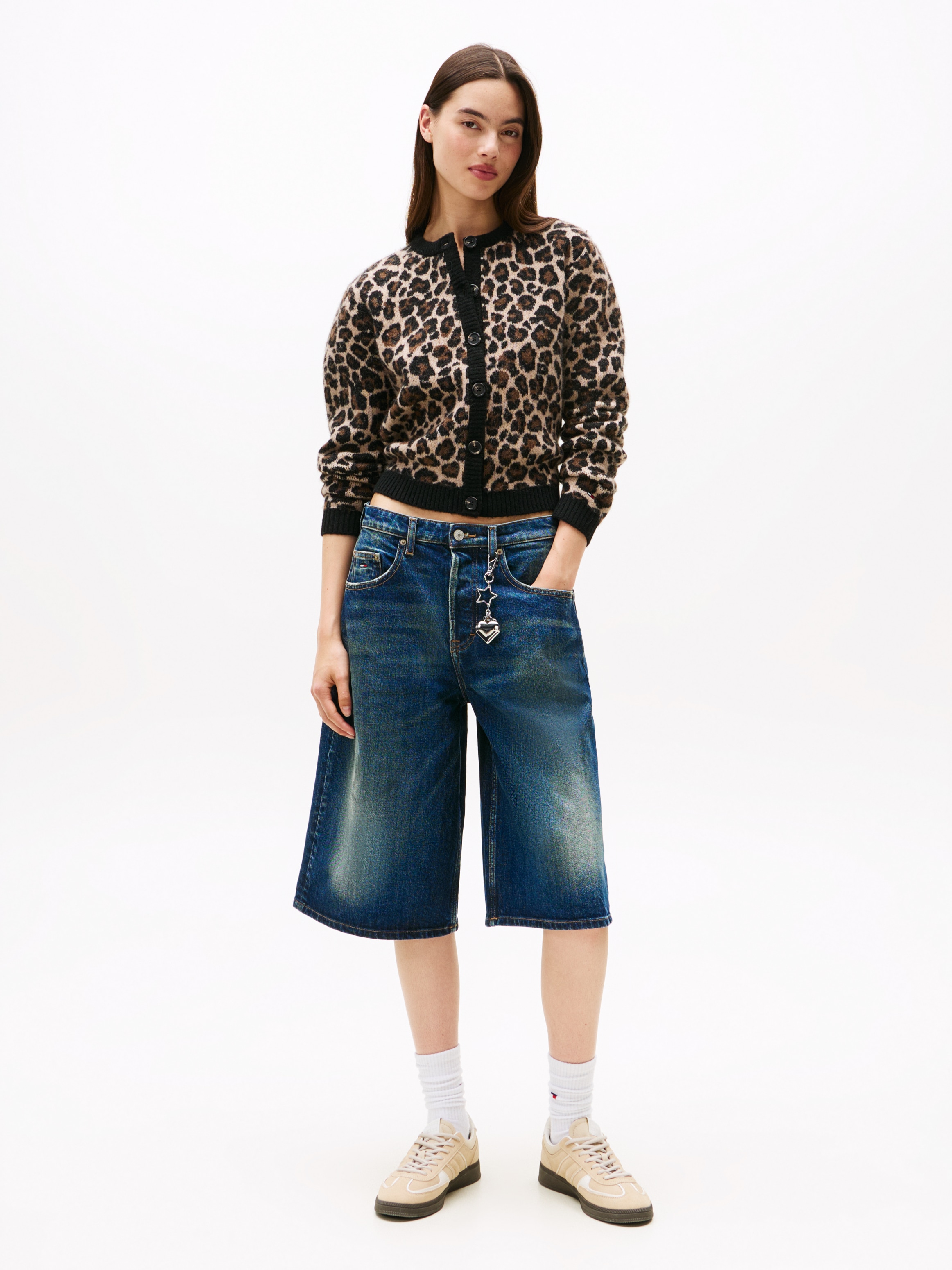 Tommy Jeans Strickjacke »TJW LEOPARD CARDIGAN«, mit Leo Strickmuster