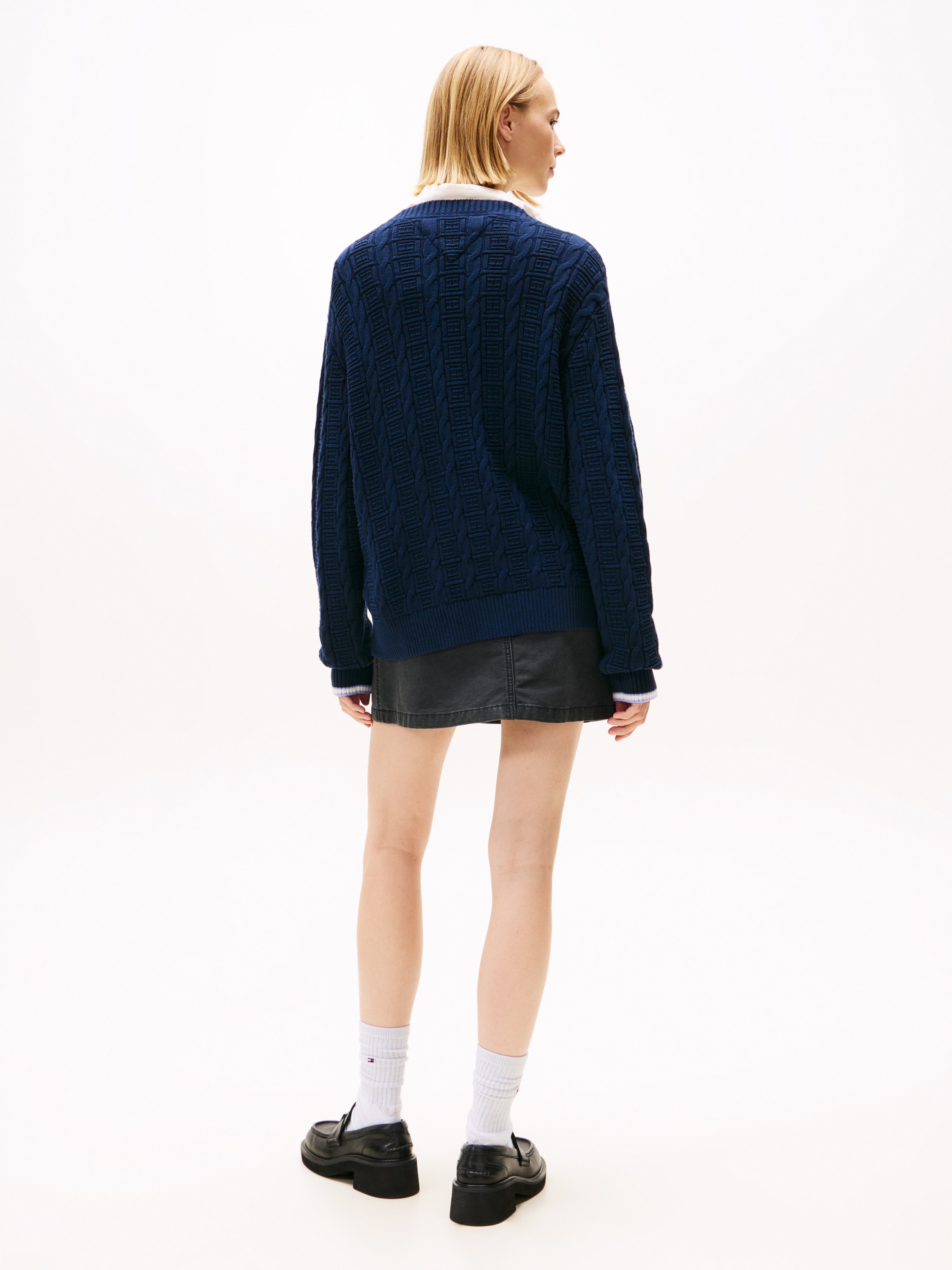 Tommy Jeans Strickjacke »TJW CABLE CARDIGAN«, mit Zopfmuster