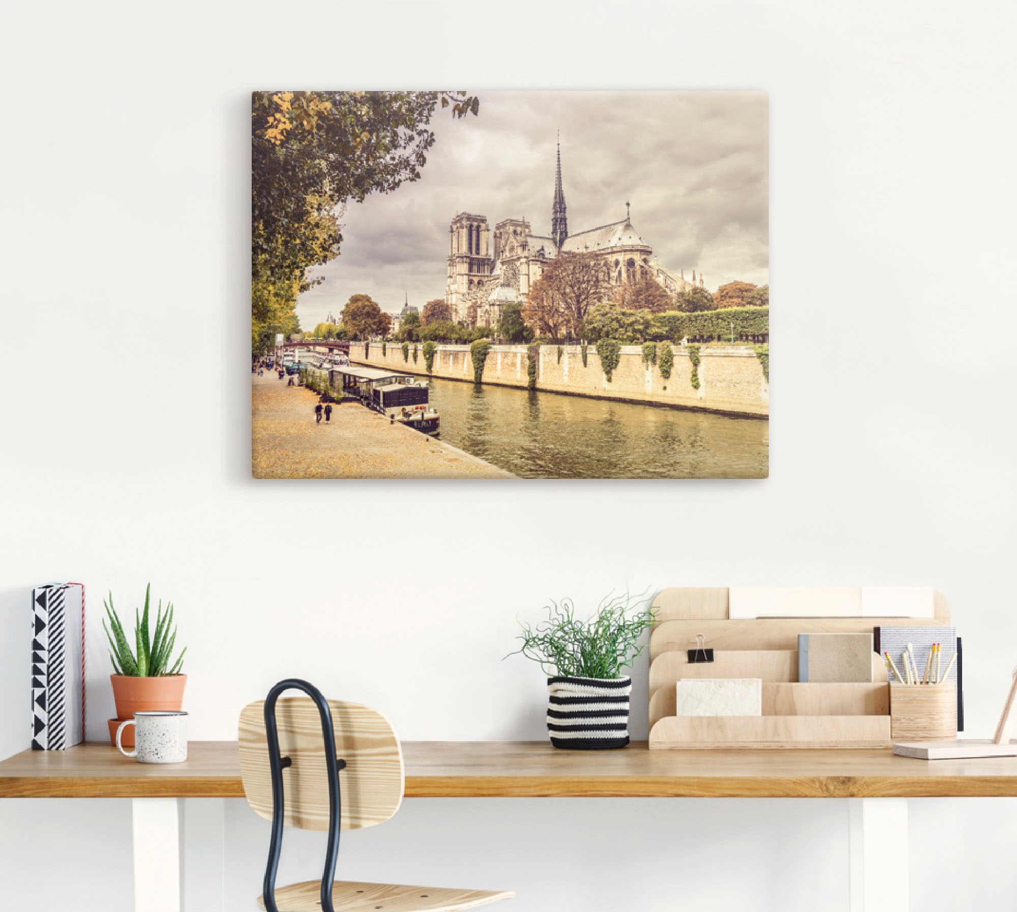 Artland Leinwandbild »Paris Notre-Dame I«, Frankreich, (1 St.), auf Keilrahmen gespannt