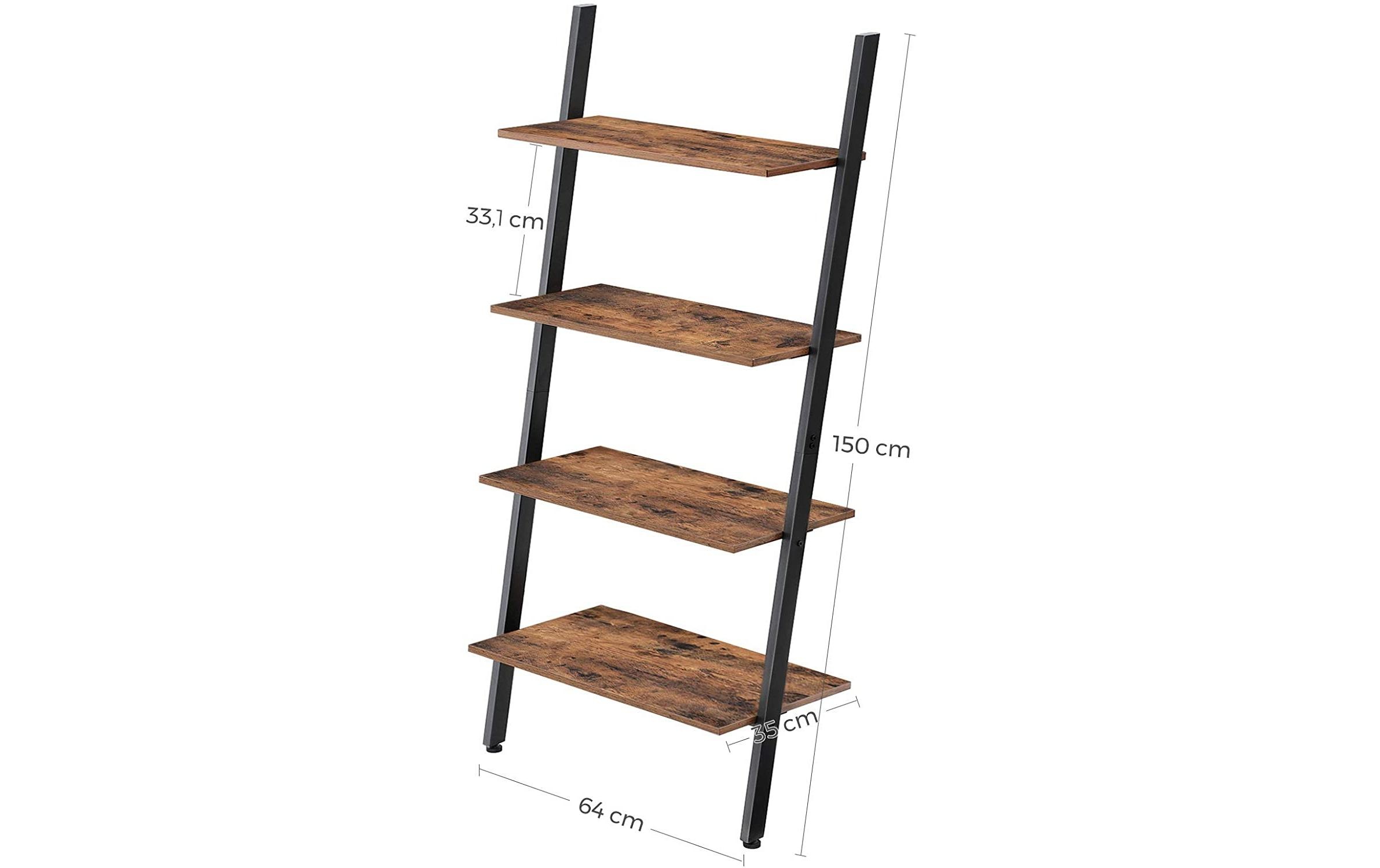 VASAGLE Regal »Leiter aus Holz und Metall«