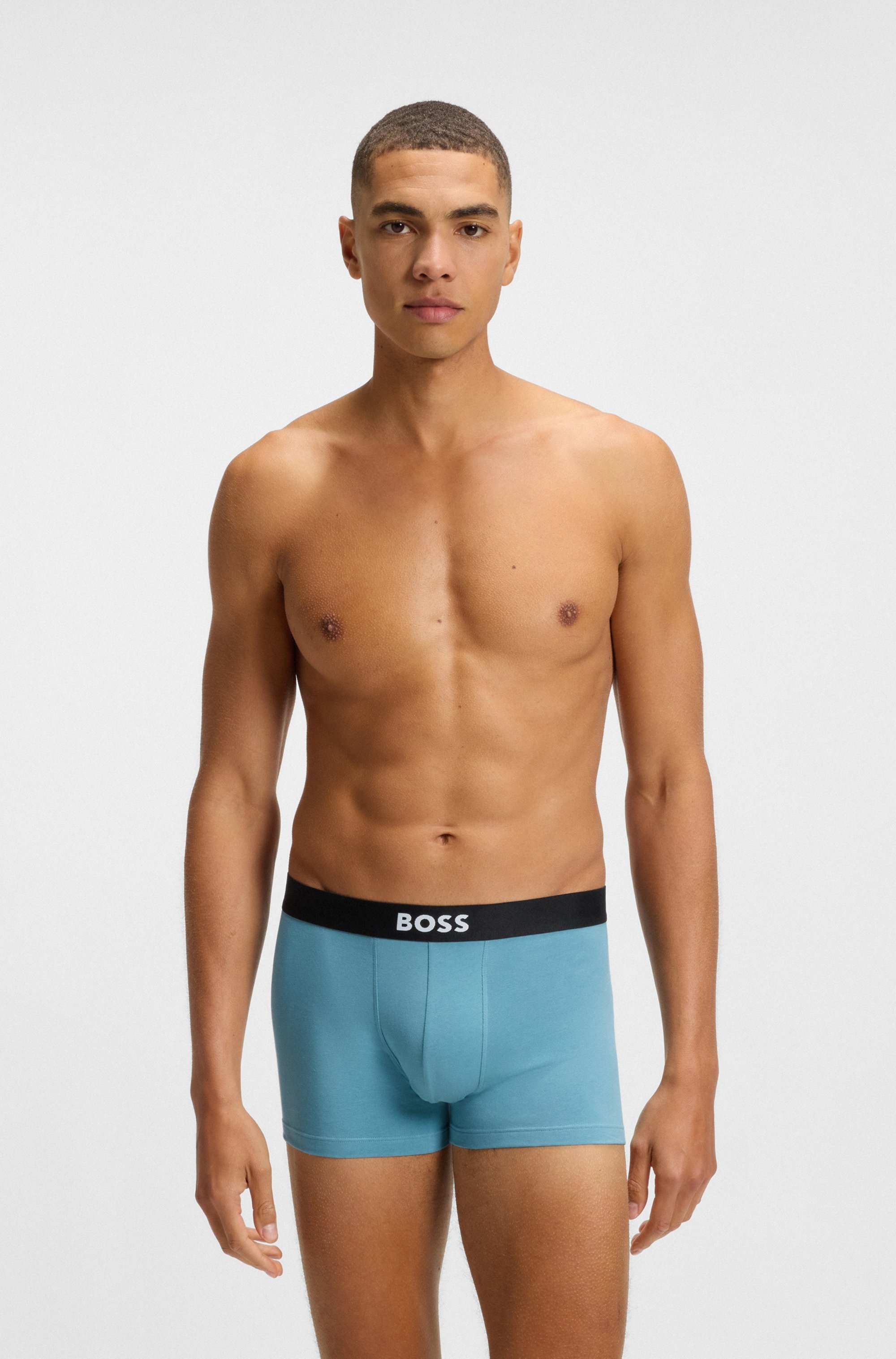 BOSS Trunk »3P Trunk BOSS ONE«, mit unifarbenen Bund