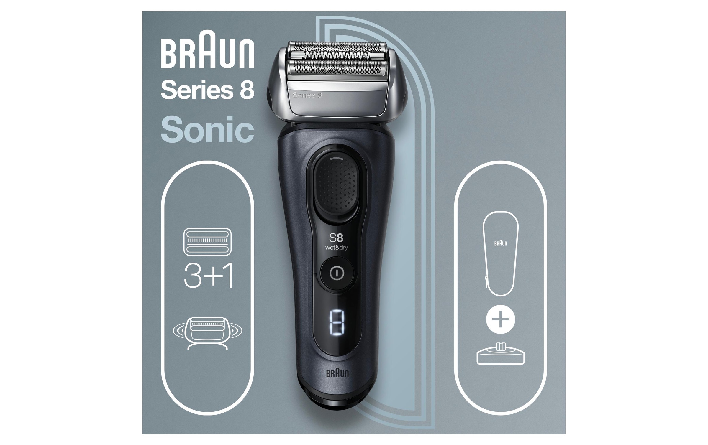 Braun Elektrogesichtshaarentferner »Series 8 8413s«