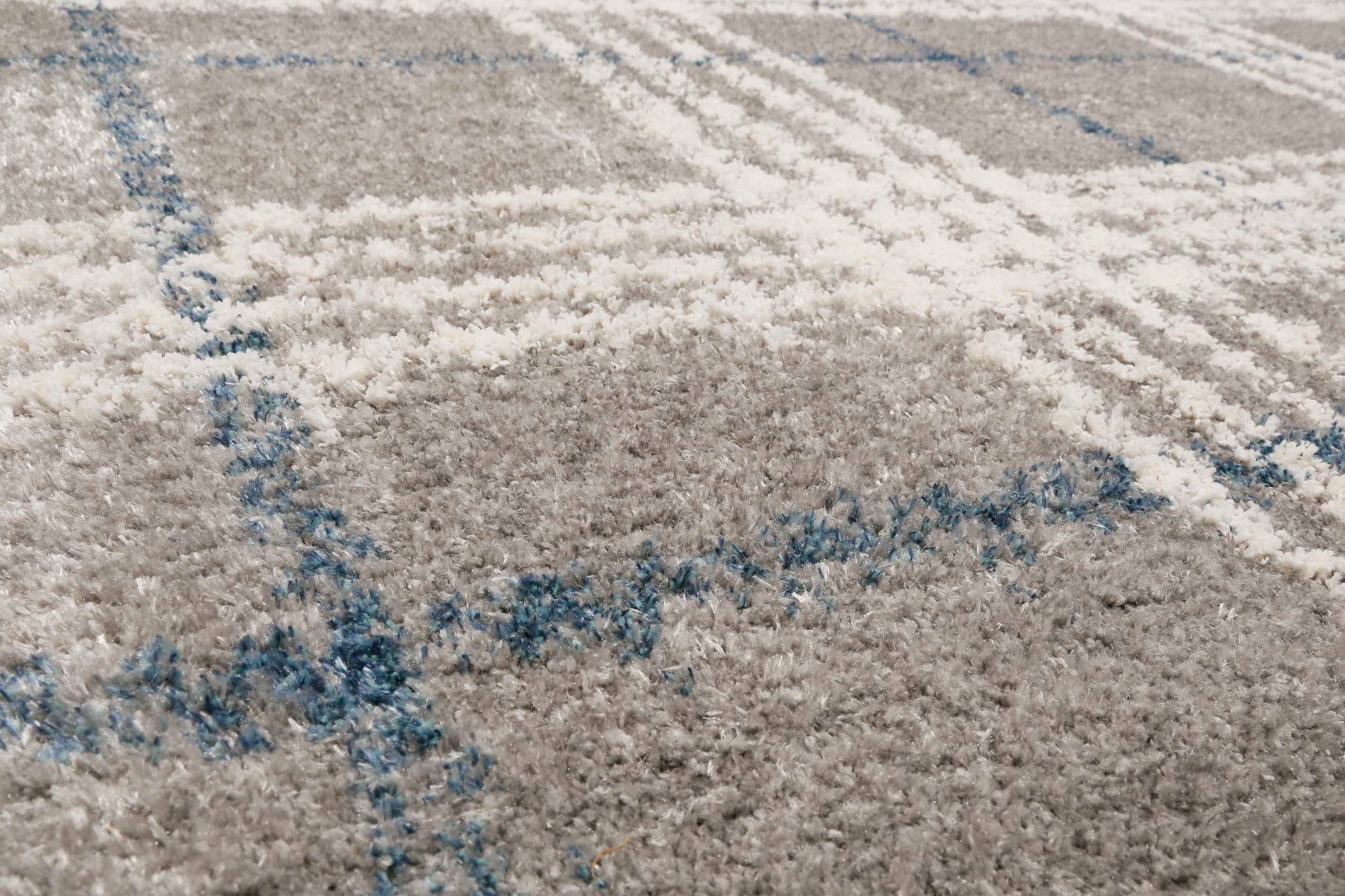 Esprit Hochflor-Teppich »Nora ESP-80336«, rechteckig, 30 mm Höhe, Shaggy, Langflor, mit Karo-Muster, Wohnzimmer