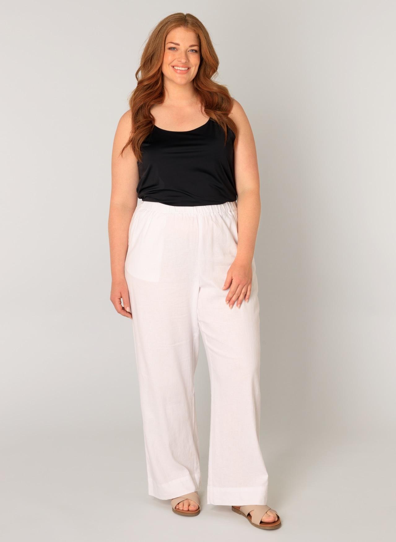 Base Level Curvy Leinenhose »Yula«