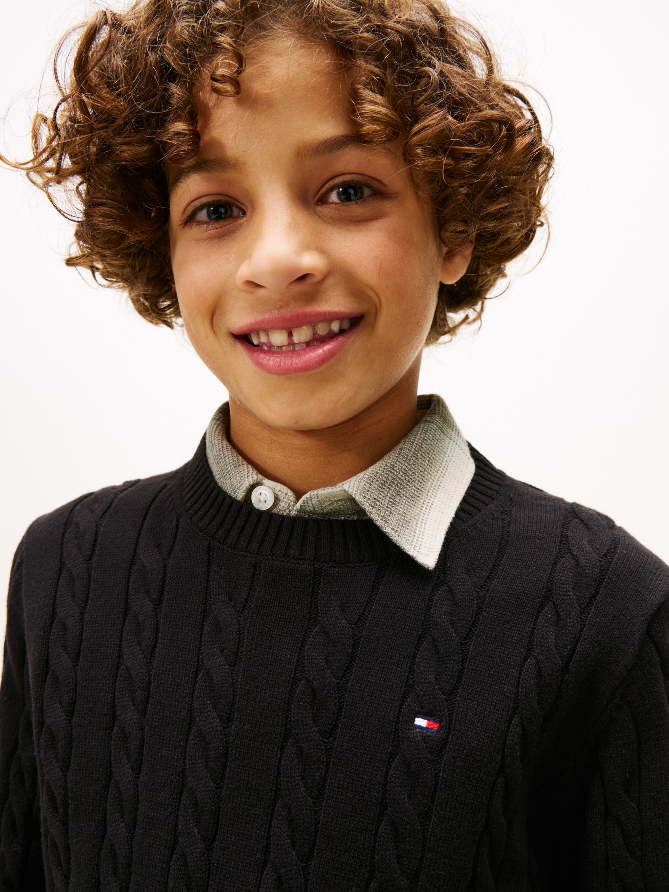 TOMMY HILFIGER Pull pour garçon noir | 140