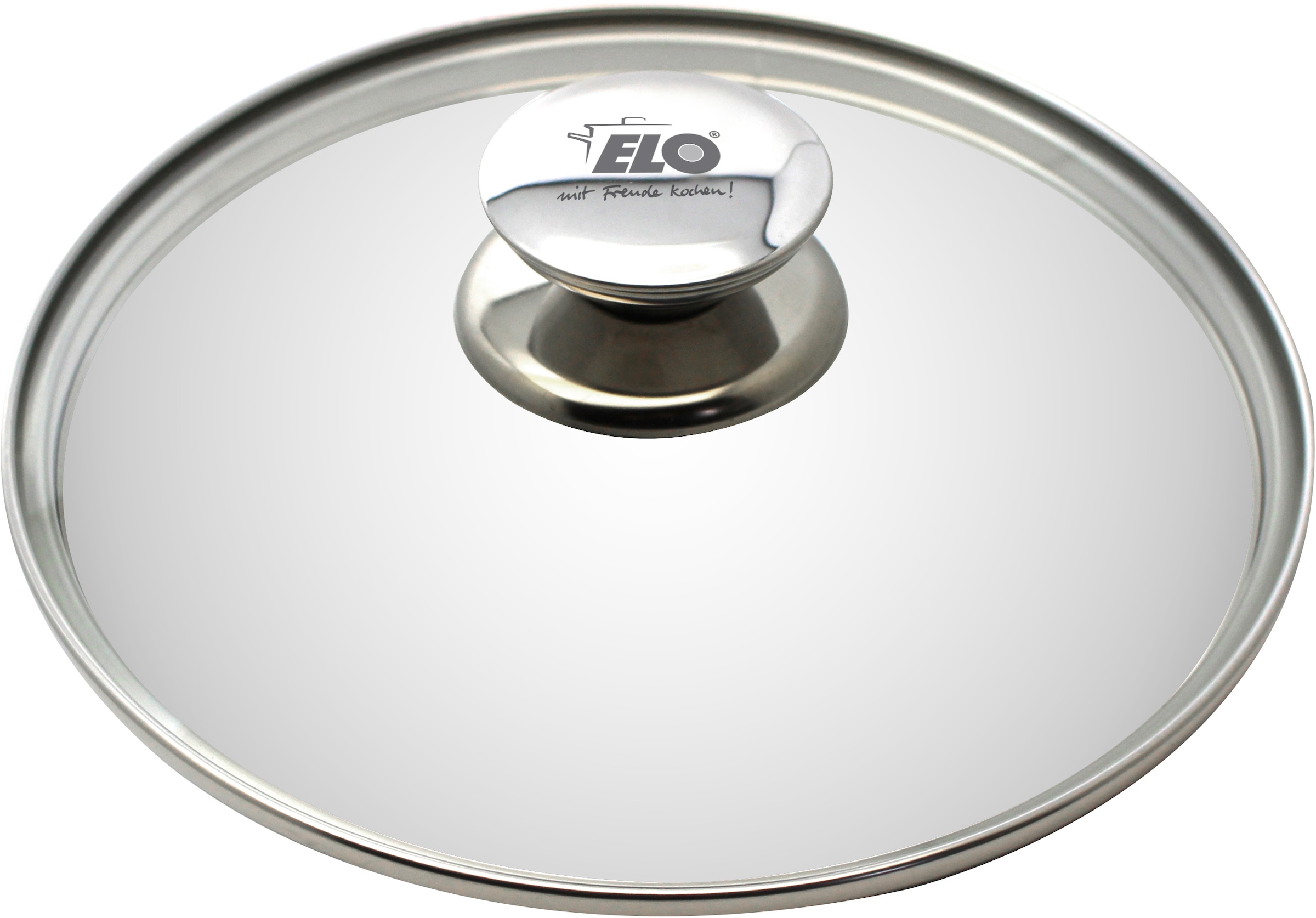 Elo, Universaldeckel »Galant« aus feuerfestem Glas, für modernes Sichtkochen, transparent, Glas, Ø 28 cm