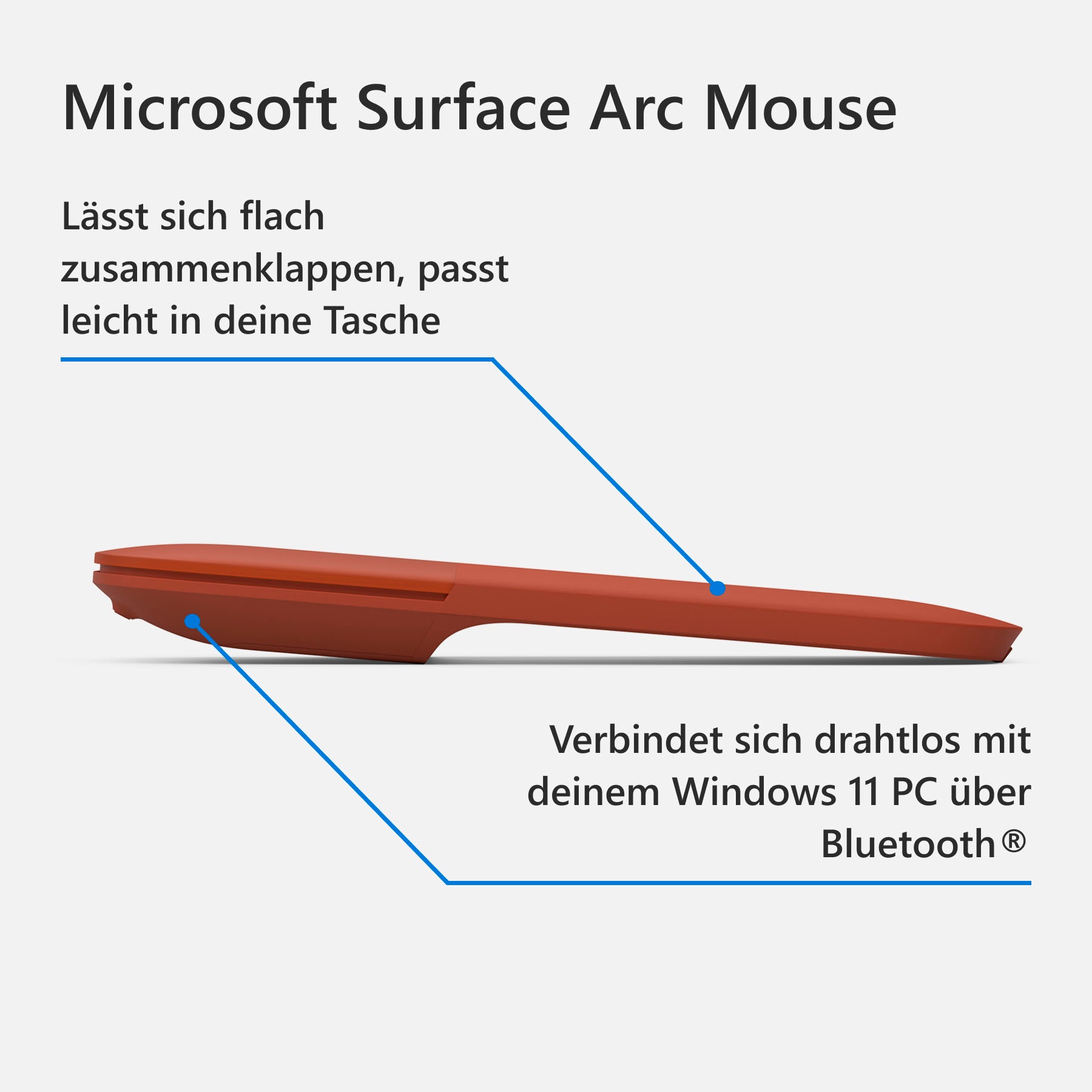 Bluetooth Mouse Jelmoli-Online Arc ❤ »Microsoft Surface CZV-00066«, Microsoft Shop Maus ordern im