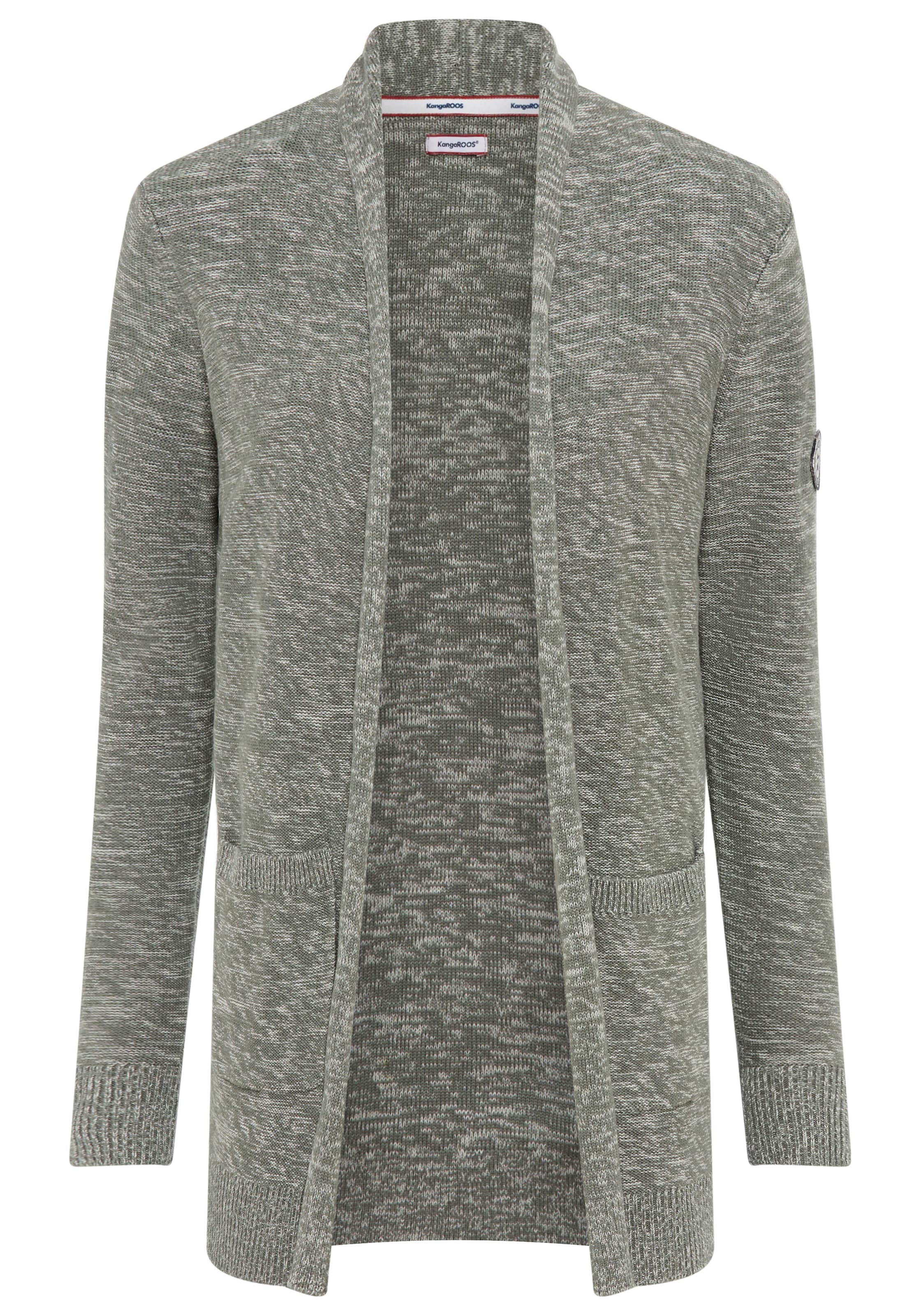 KangaROOS Strickjacke, in melierter Optik