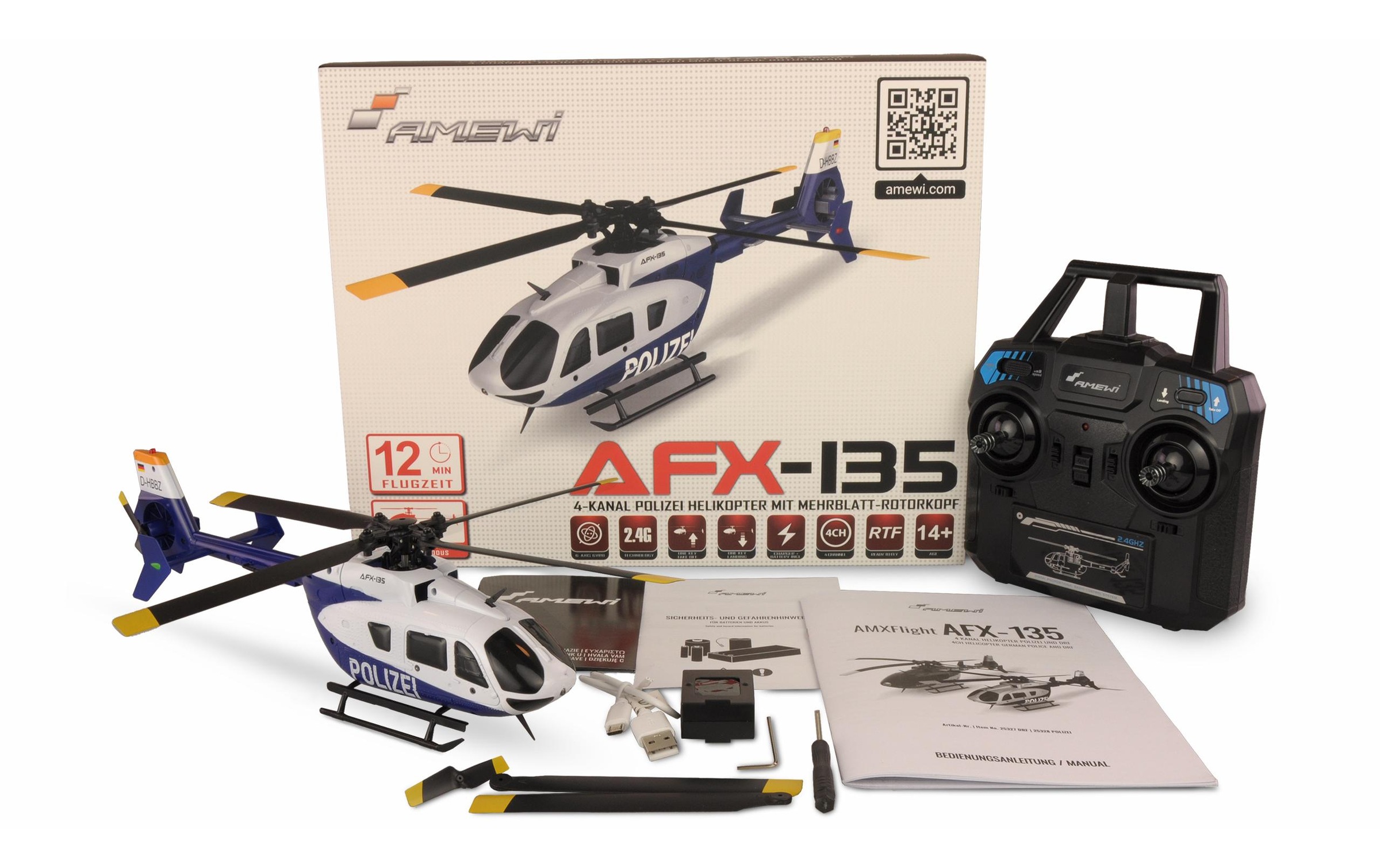 Amewi RC-Helikopter »AFX-135 Polizei«