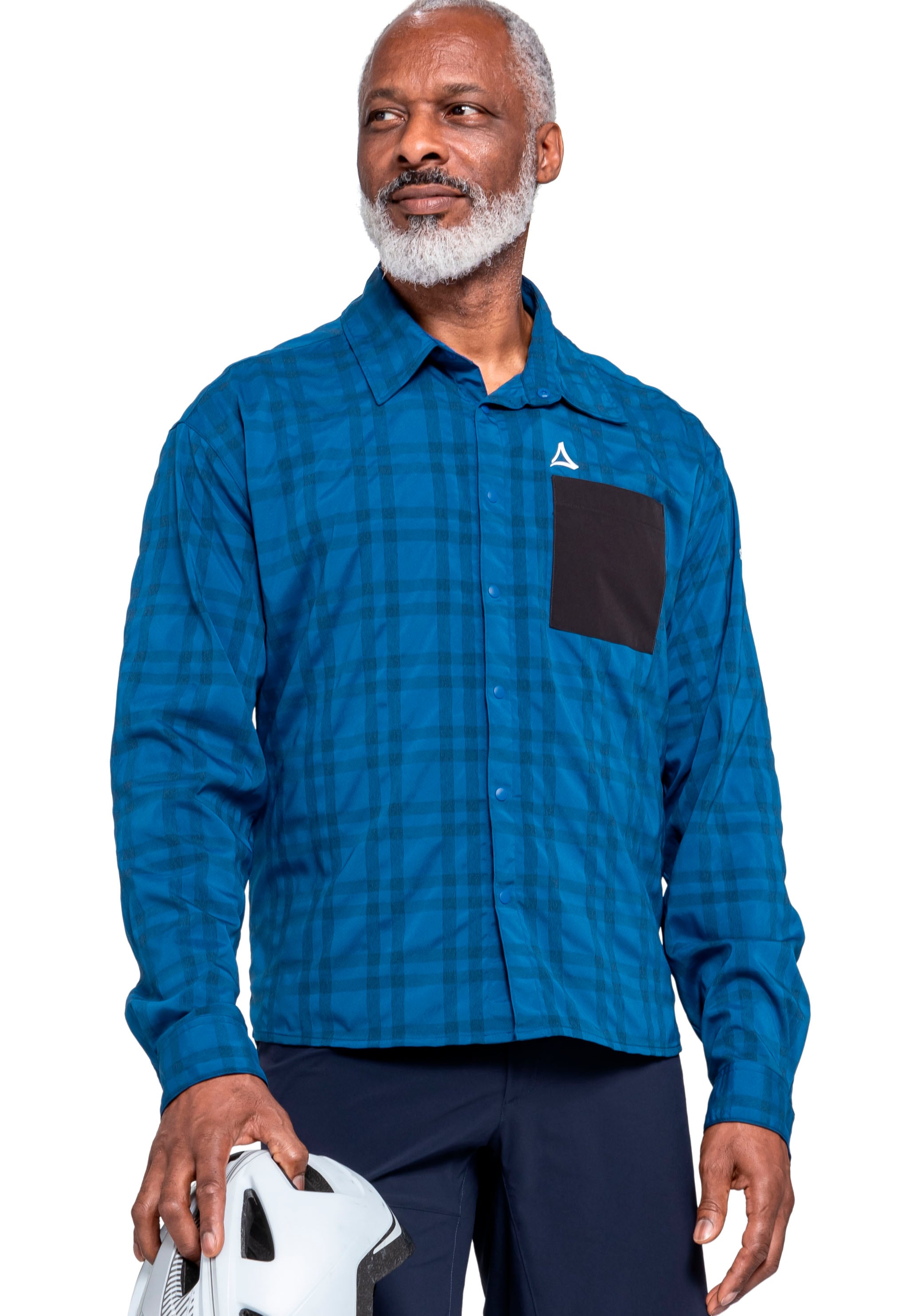 Schöffel Funktionshemd mit langen Ärmeln, aus Polyester, Nylon und Elasthan