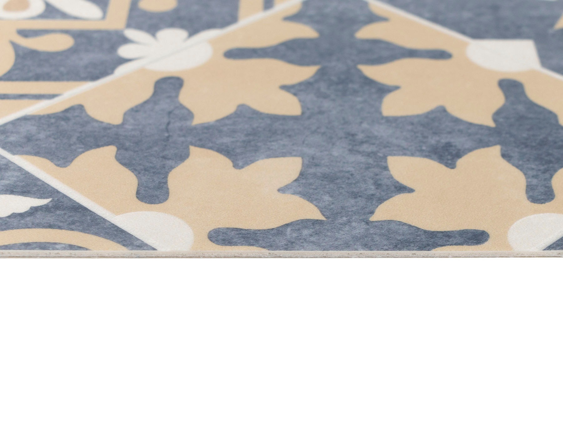 Primaflor-Ideen in Textil Vinyl-Läufer »Küchenläufer VERSAILLE, Made in Belgium«, rechteckig, 2,5 mm Höhe, Läufer aus Vinyl, abwischbar, Motiv Fliesenoptik Ornamente, Küche