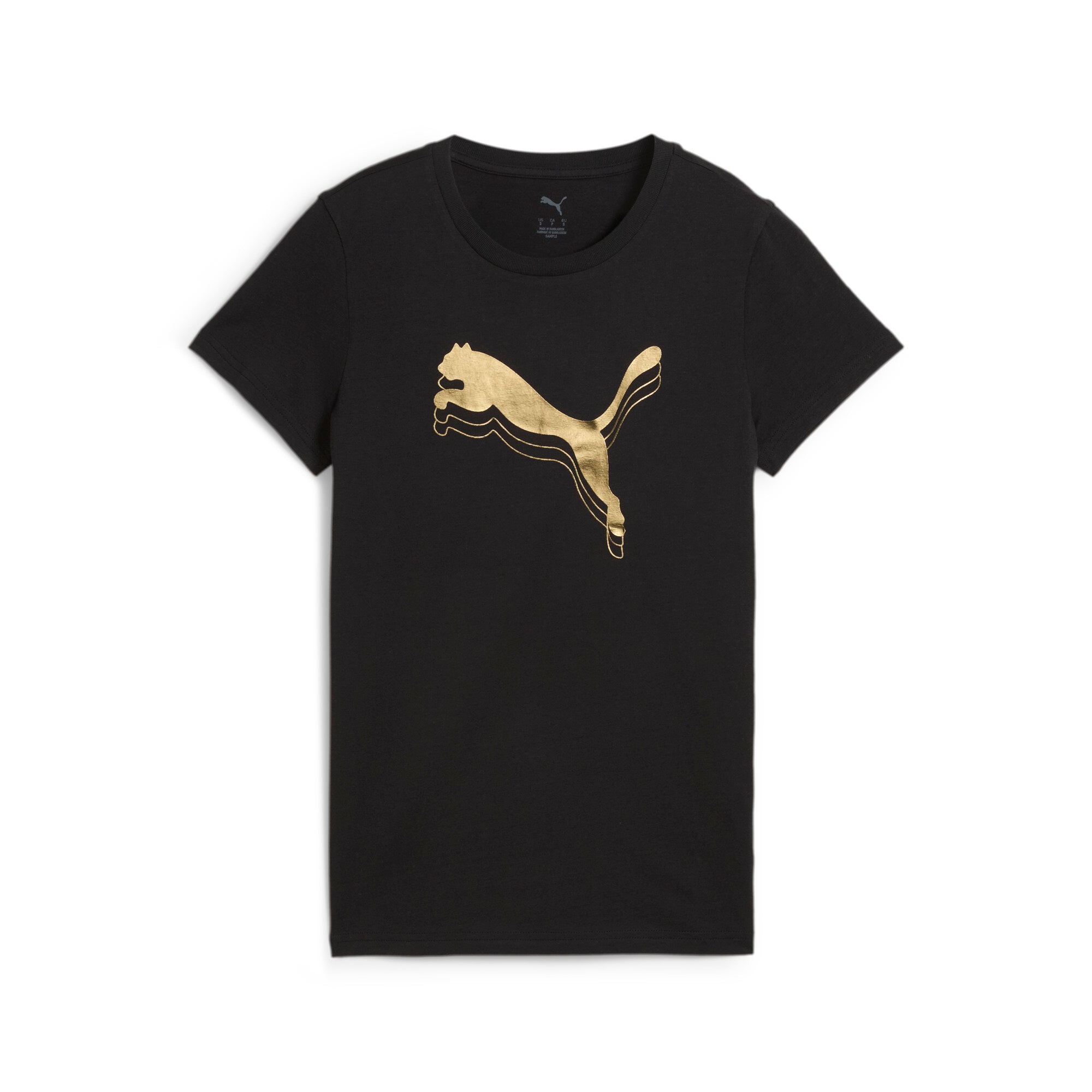 PUMA T-Shirt »ESS METALLIC TEE« Regular Fit, sportlicher Stil, Rundhalsausschnitt, aus Baumwolle