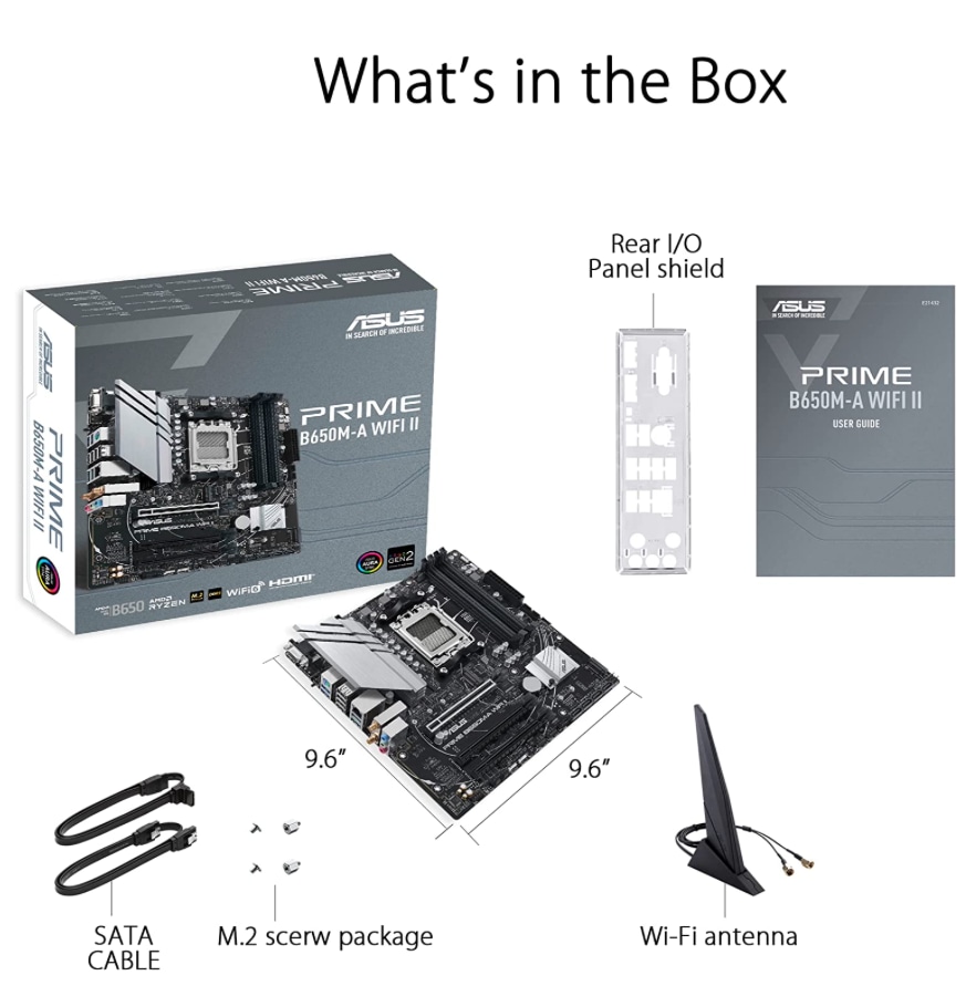 Asus Mainboard »PRIME B650M-A WIFI II«