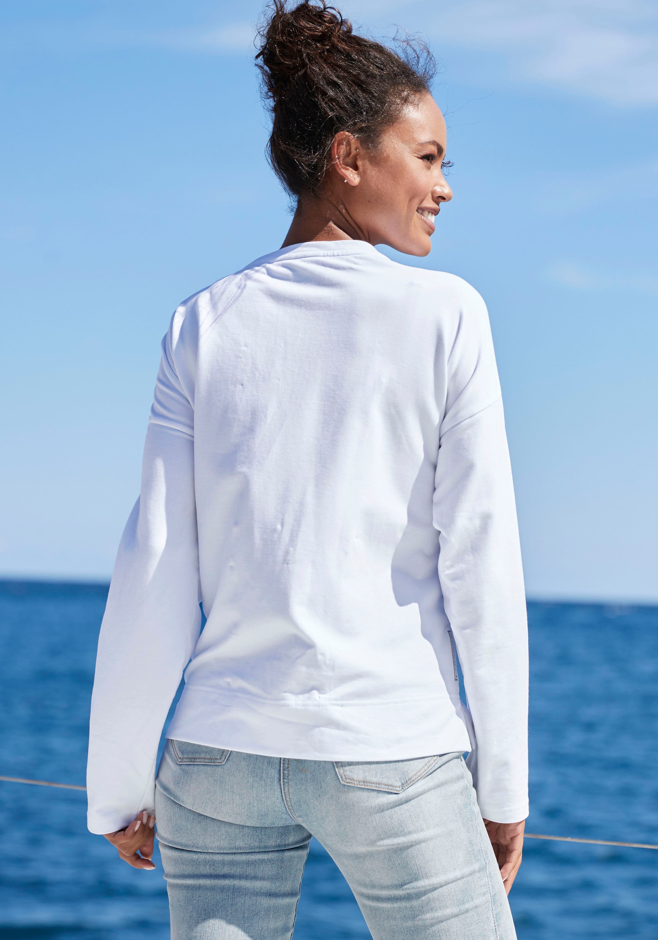 Elbsand Sweatshirt »Aliisa«, mit Logodruck vorne, Basic-Passform, sportlich-casual
