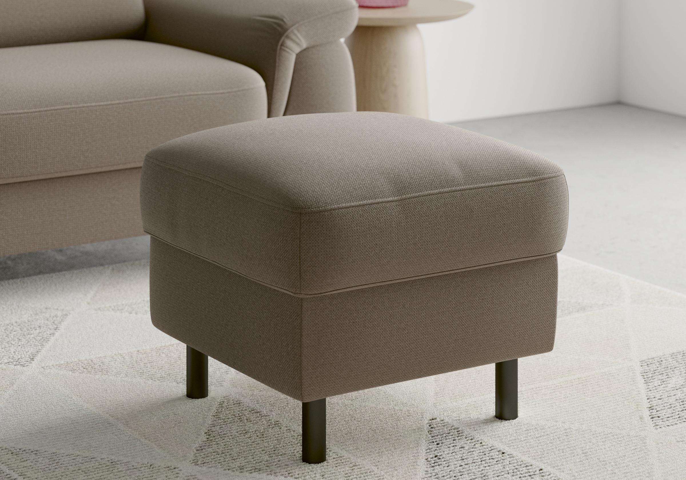 sit&more Stauraumhocker »Sinatra«, Sitzfläche ist abnehmbar, mattschwarze Metallfüsse