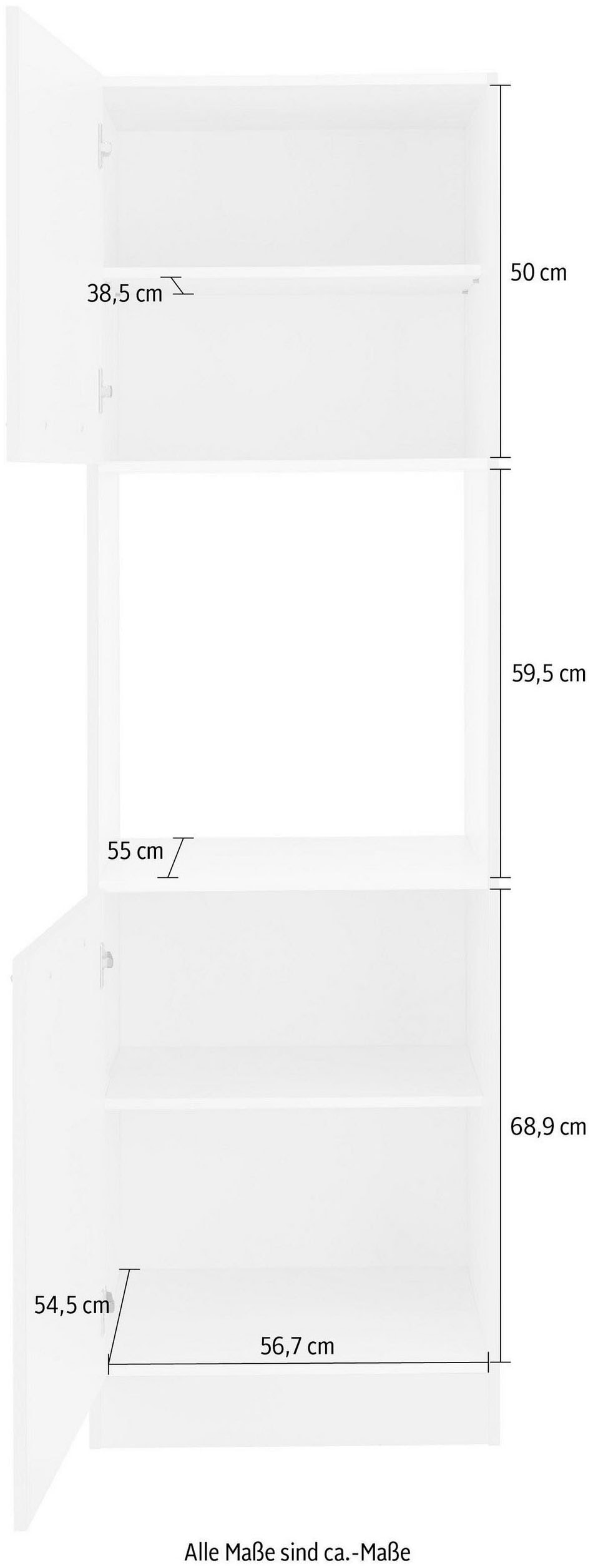 wiho Küchen Backofenumbauschrank »Unna«, 60 cm breit