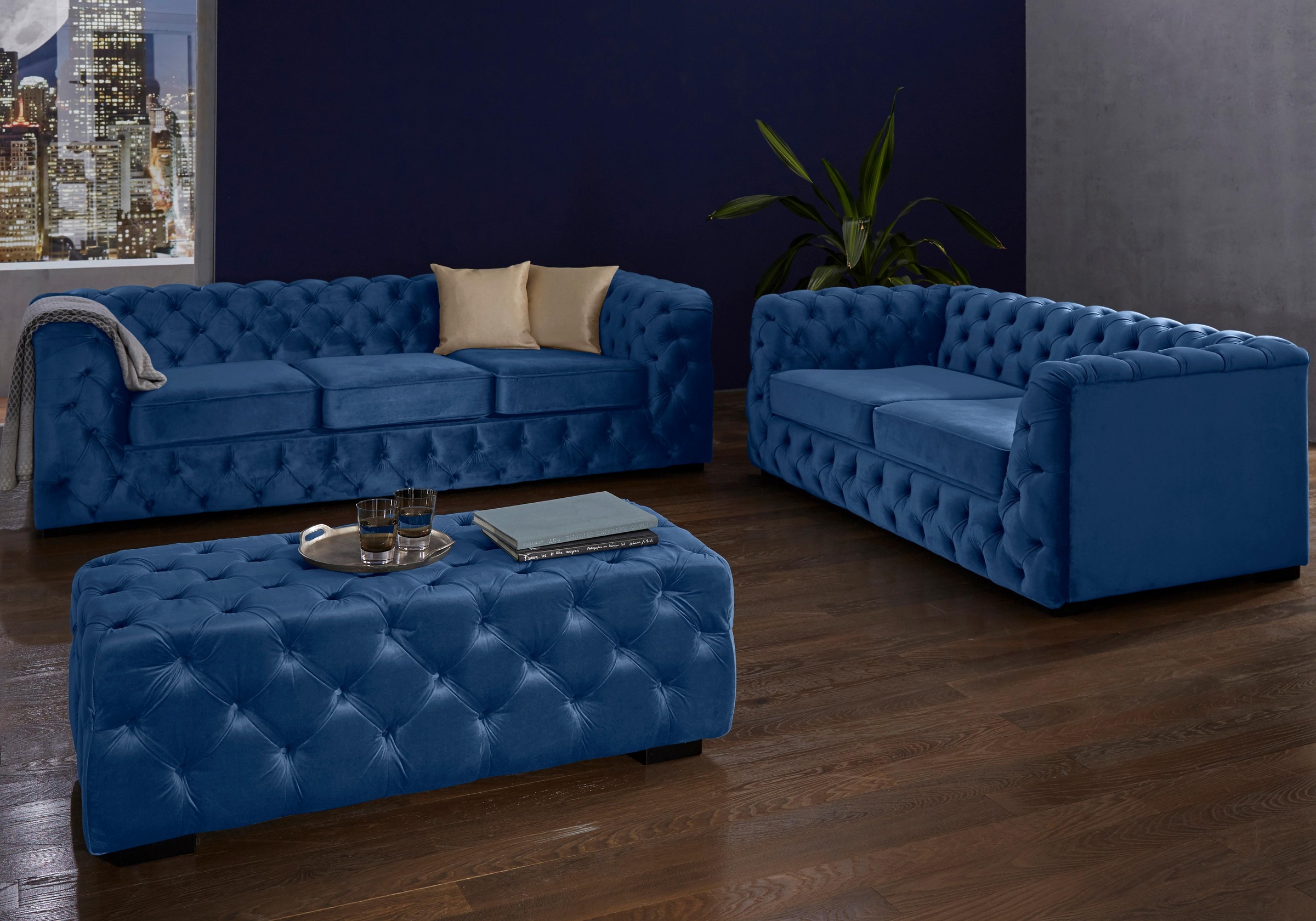 Guido Maria Kretschmer Home&Living Chesterfield-Sofa »Kalina«, mit klassischer Chesterfield-Knopfheftung