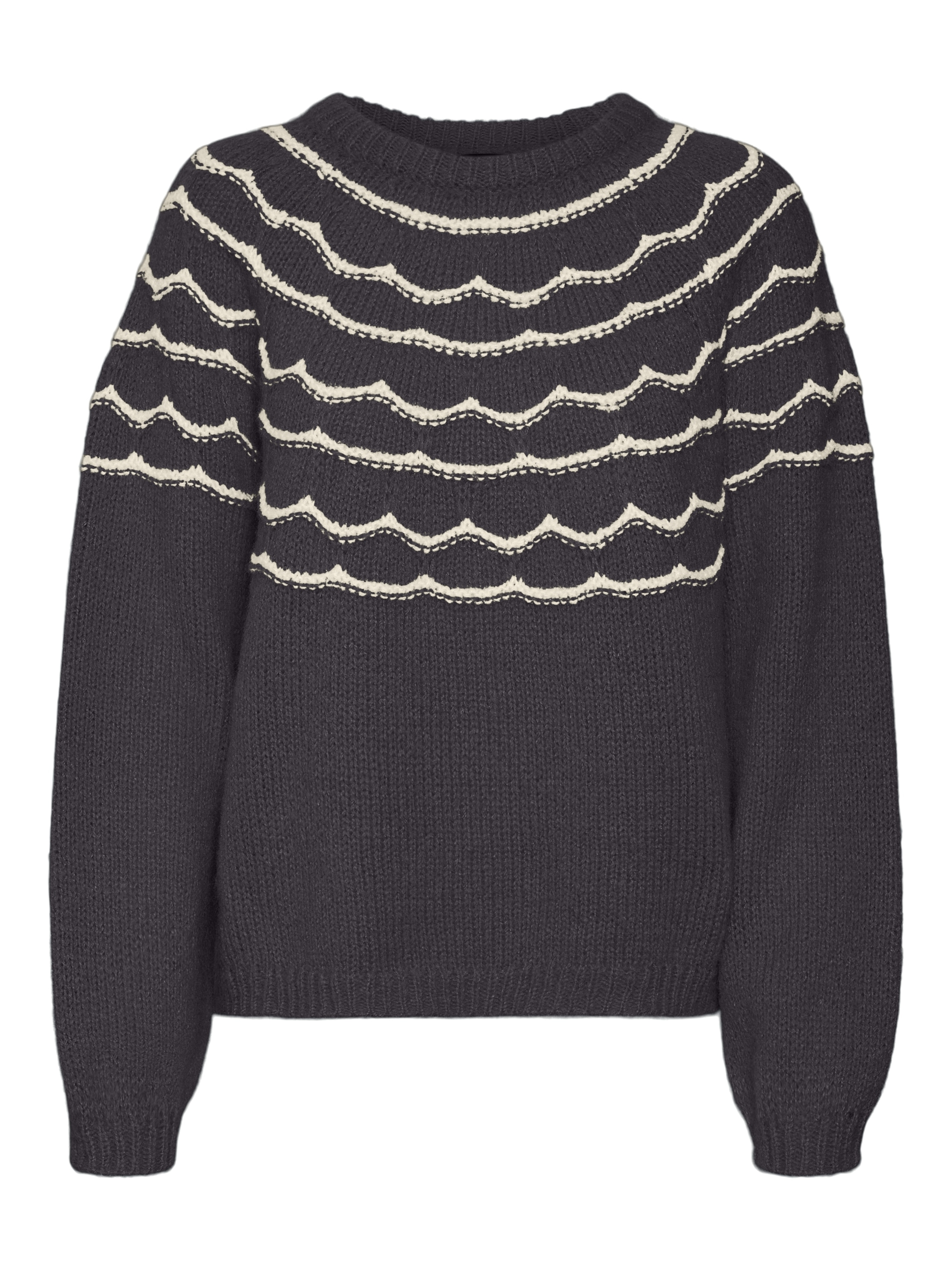 Vero Moda Rundhalspullover »VMCHARMAINE LS O-NECK PULLOVER GA BOO«