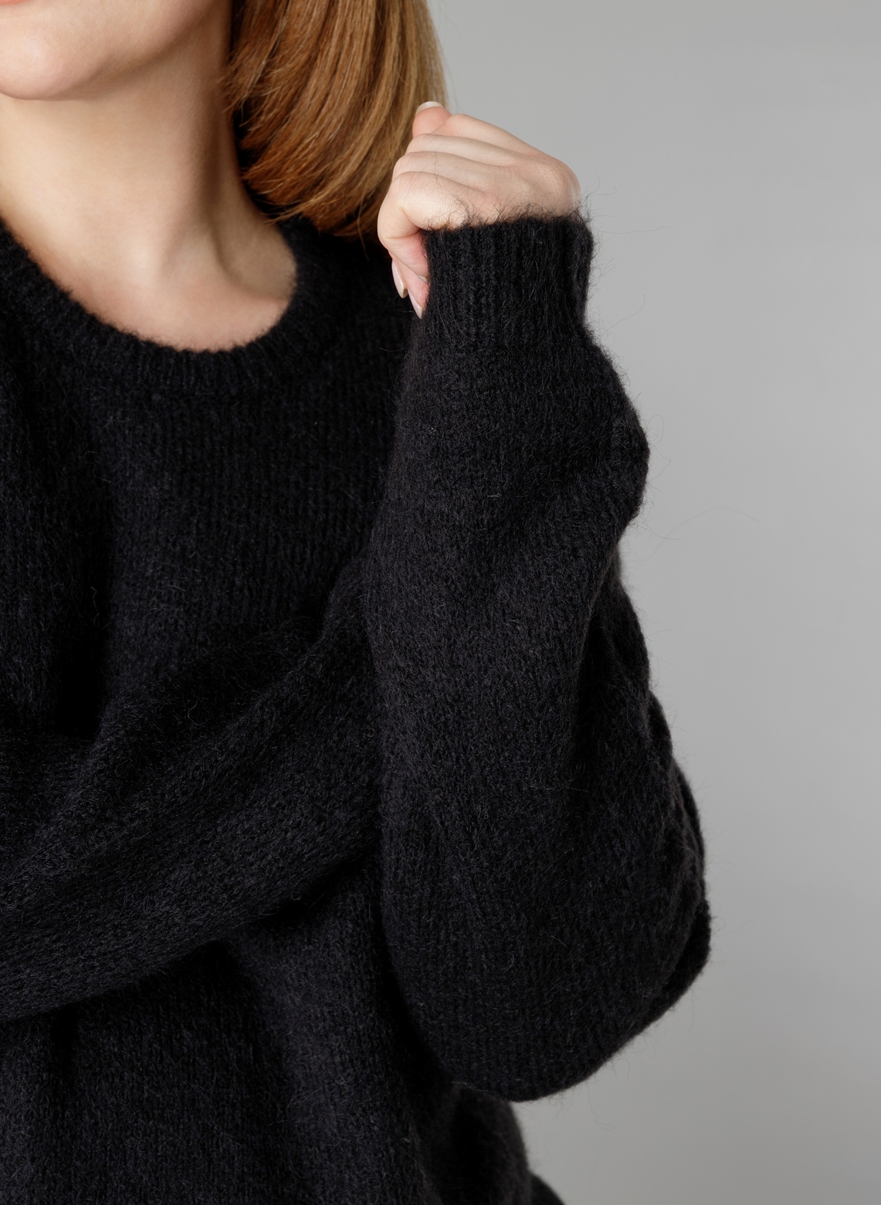 Base Level Curvy Strickpullover »Yanara«, mit Wolle und Elasthan