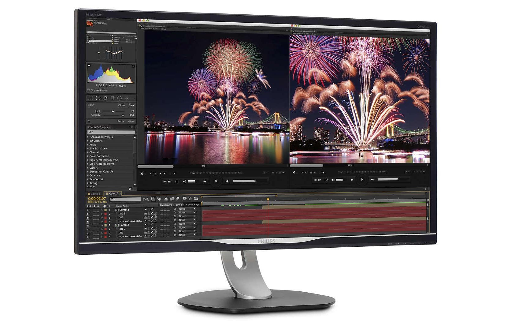 Philips Ergo Monitor »328P6VUBREB/00«, 80,96 cm/32 Zoll, 3840 x 2160 px, 4K Ultra HD, 60 Hz