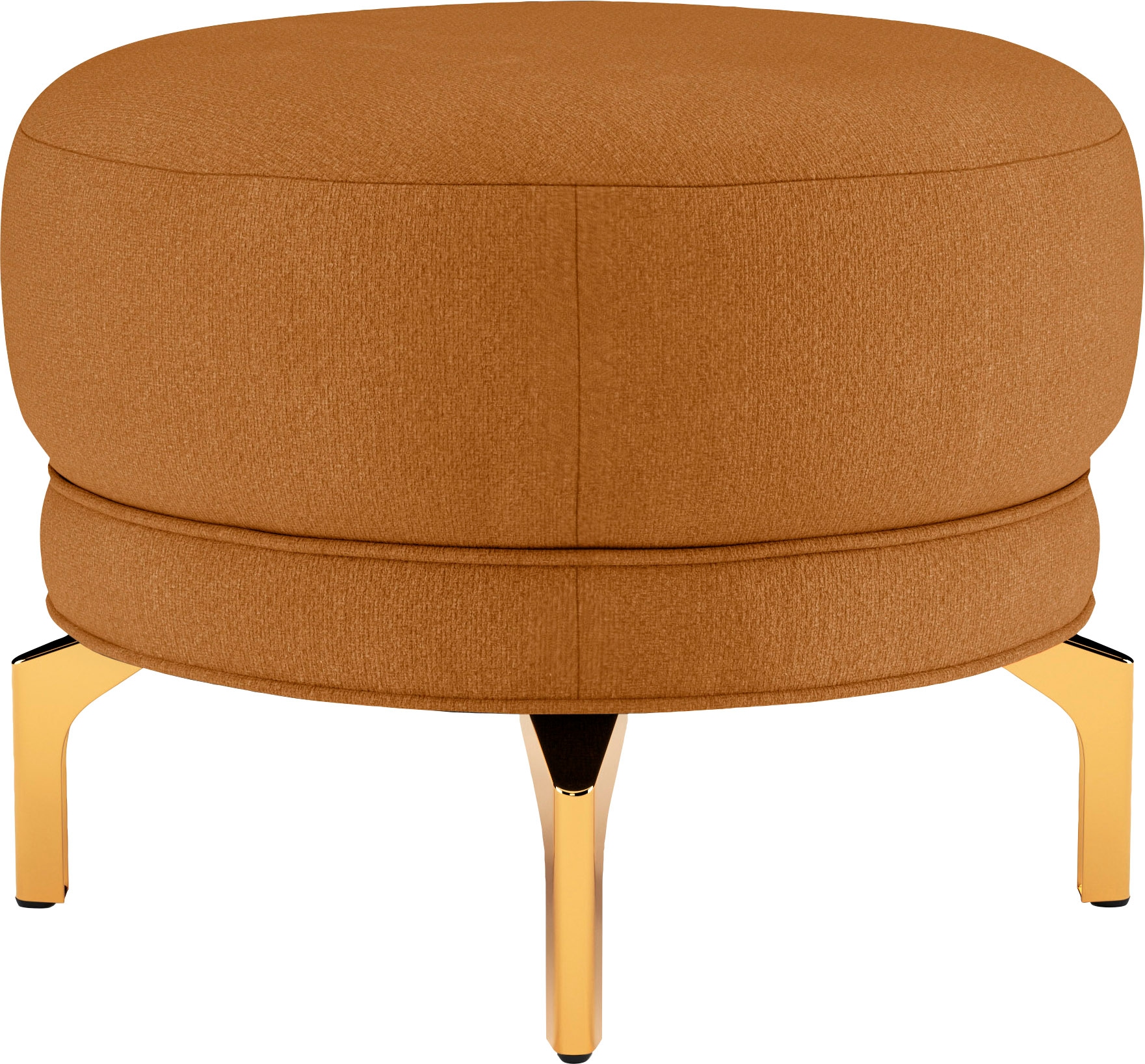 sit&more Polsterhocker »Orient 3«, goldfarbene Metallfüsse