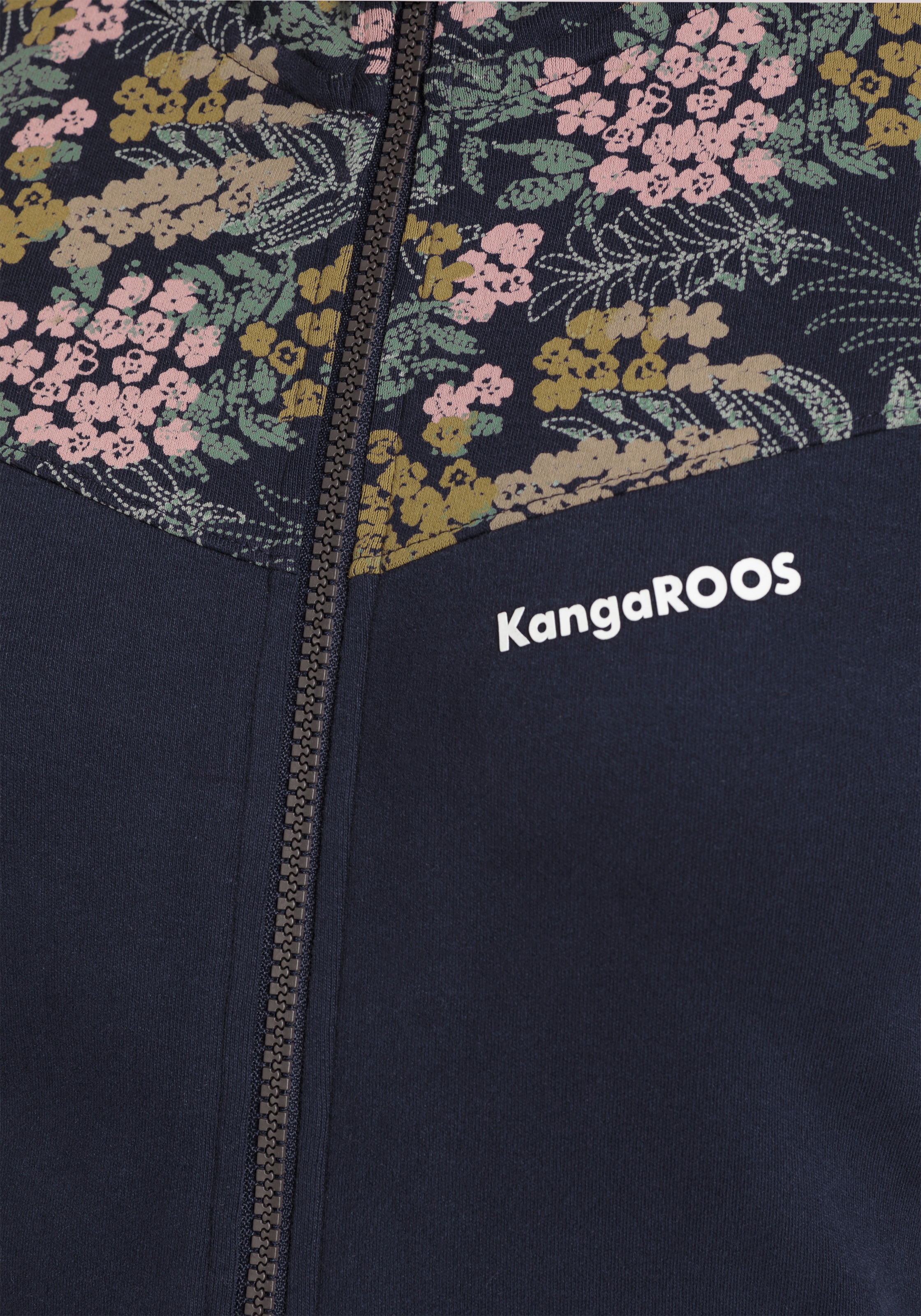 KangaROOS Kapuzensweatjacke, mit Blumen Alloverdruck-NEUE-KOLLEKTION Jelmoli-Versand Schweiz online kaufen bei