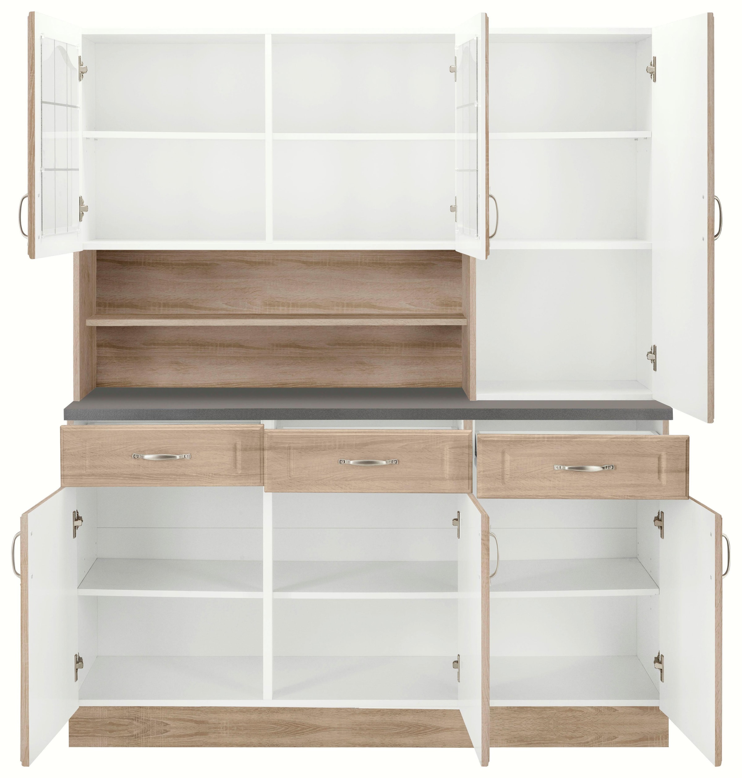 wiho Küchen Küchenbuffet »Linz«, 150 cm breit, in Landhaus-Optik