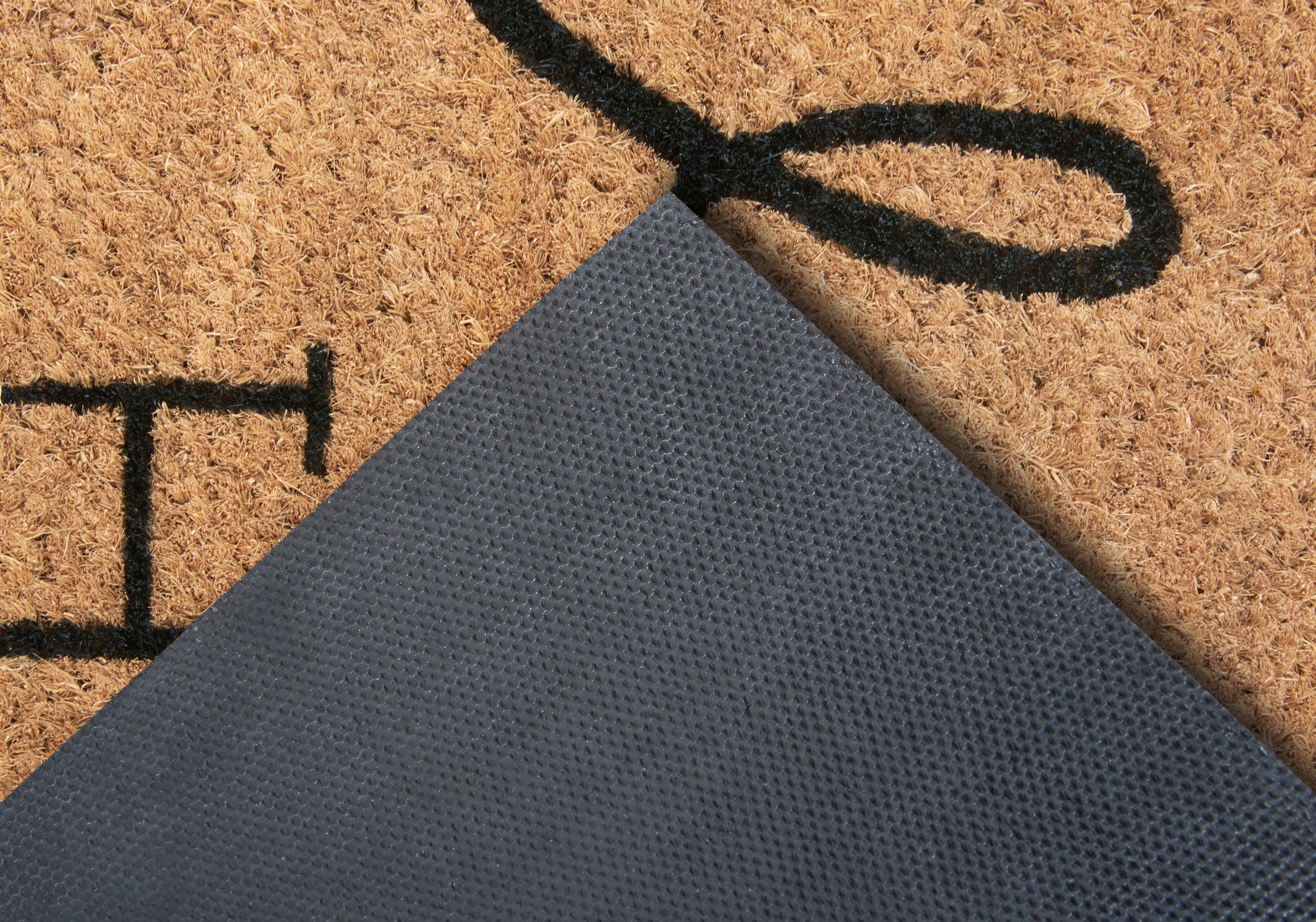 HANSE Home Fussmatte »Mix Mats Kokos Welcome Home, Türmatte«, rechteckig, 15 mm Höhe, Kokos, Schmutzfangmatte, Outdoor, Rutschfest, Innen, Kokosmatte, Flur