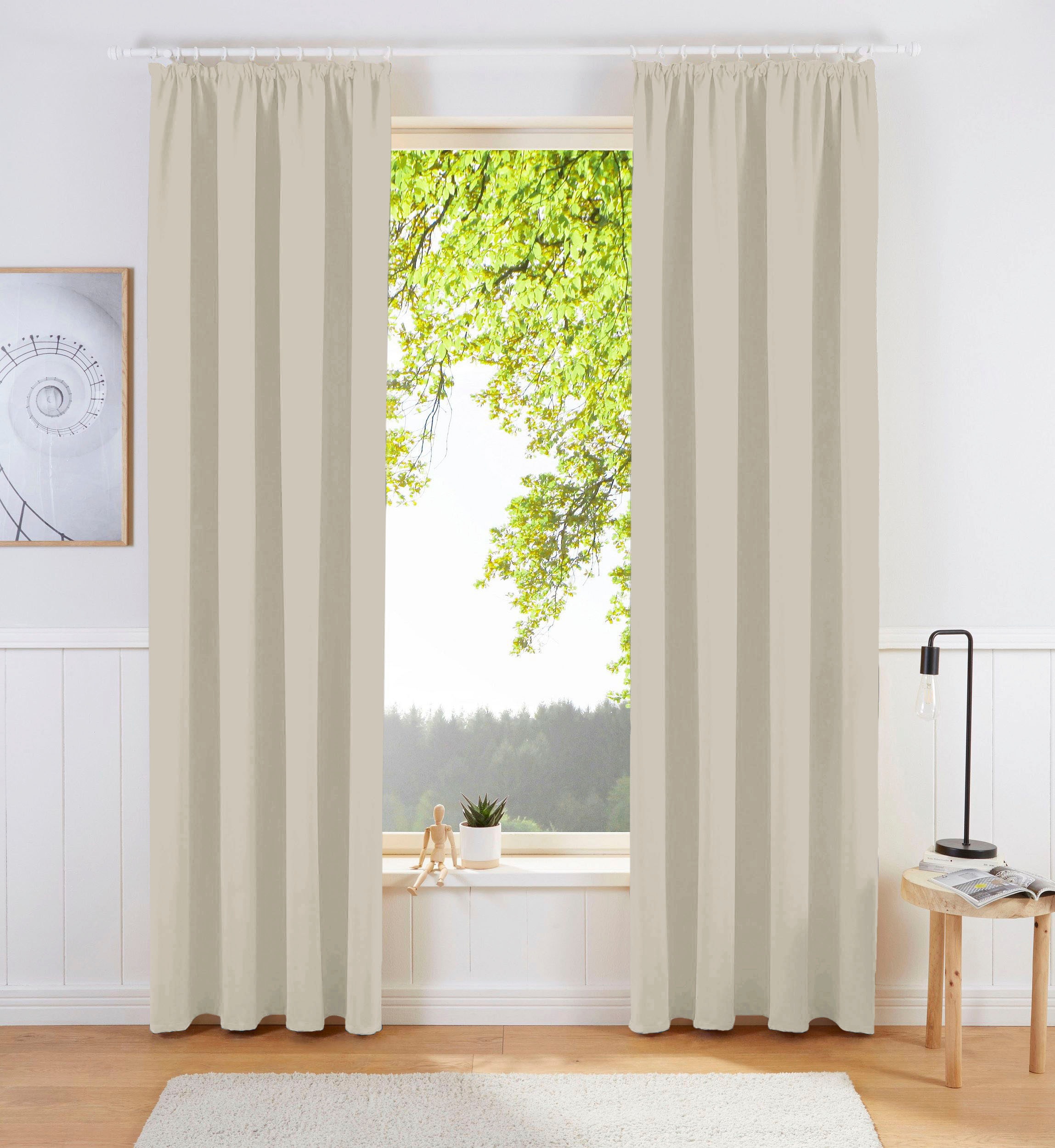 my home Vorhang »Sola«, (1 St.), Breite 130 cm und 270 cm, einfarbig,  Verdunkelung, Überbreite online kaufen | Jelmoli-Versand