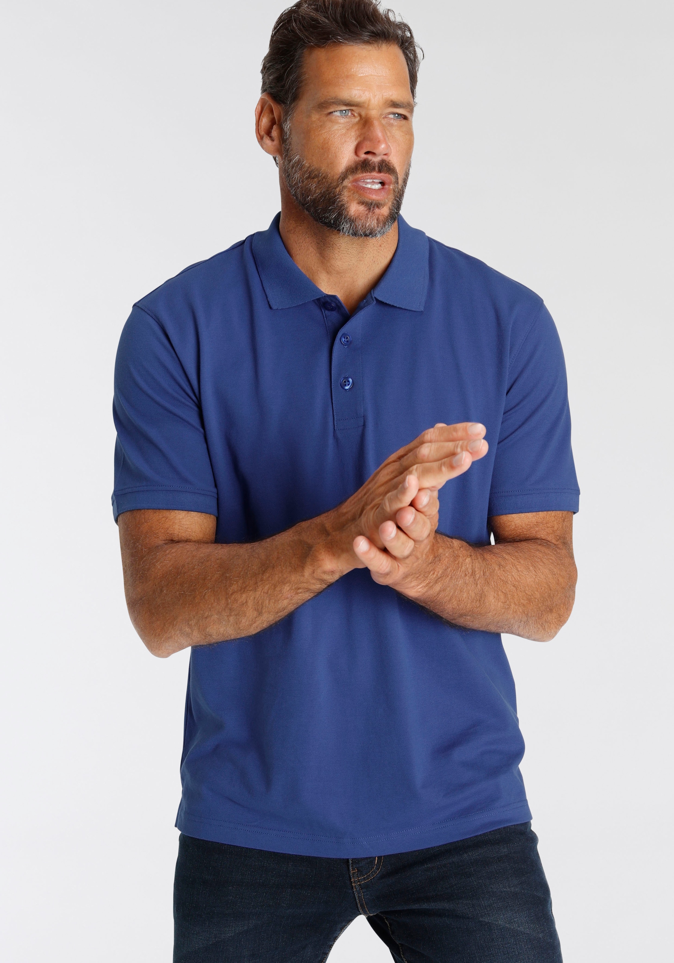 Man\'s World kaufen Piqué Poloshirt, | Jelmoli-Versand online