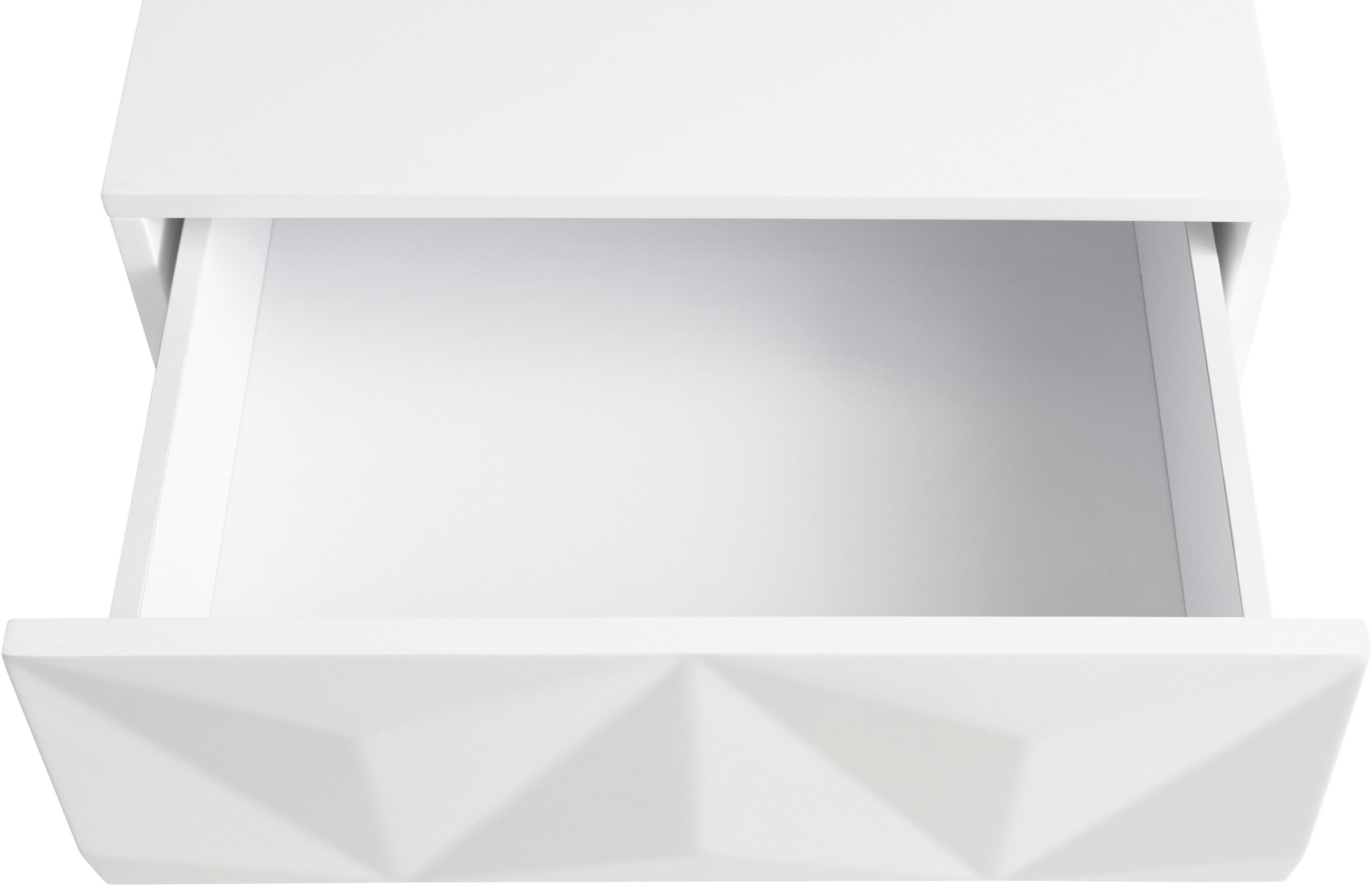 ❤ Leonique Beistelltisch »Minfi«, Schublade geeignet, cm Nachttisch 3D-Front, 50 Shop mit auch kaufen als Jelmoli-Online Breite im