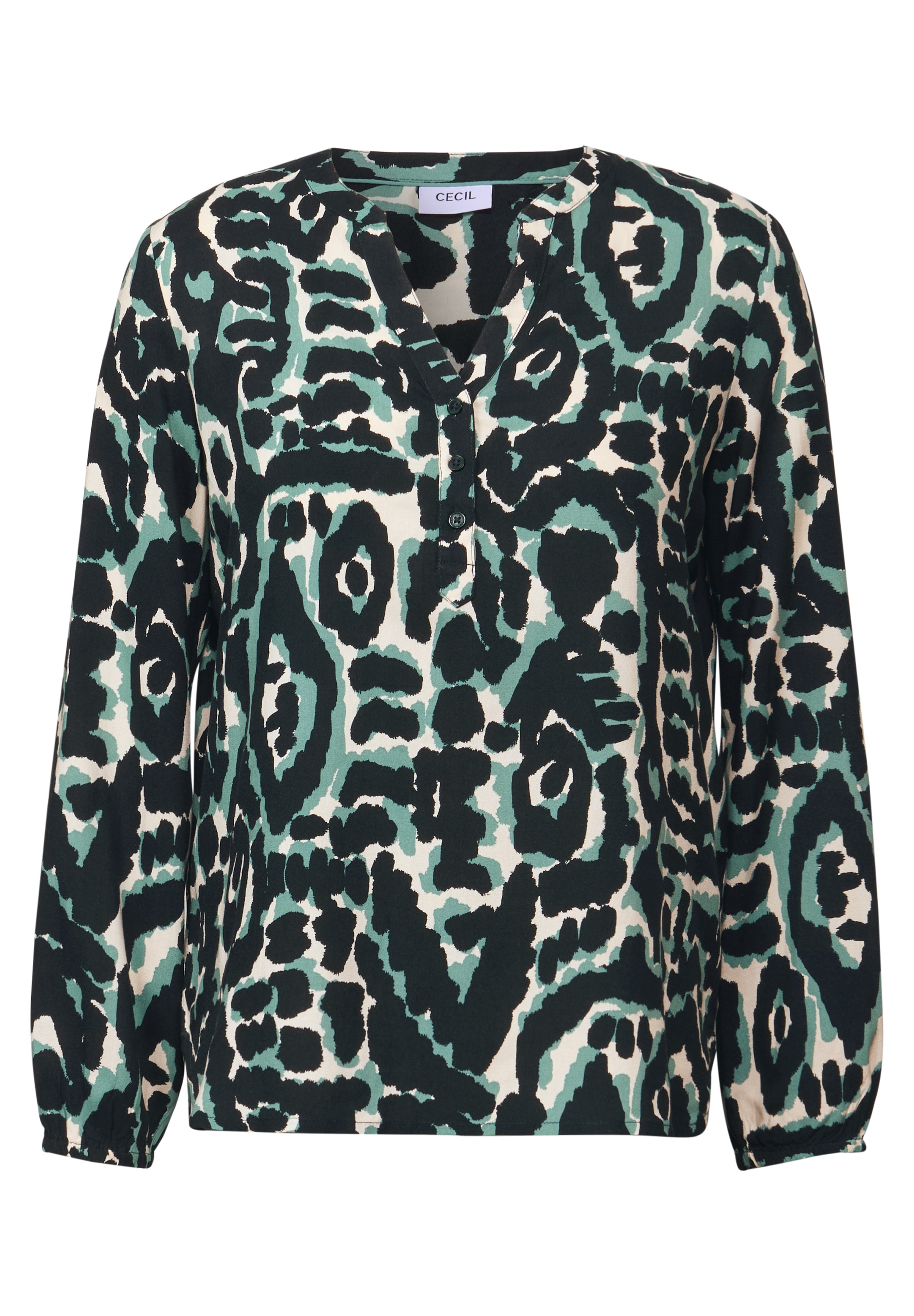 Cecil Langarmbluse, mit All-Over Print