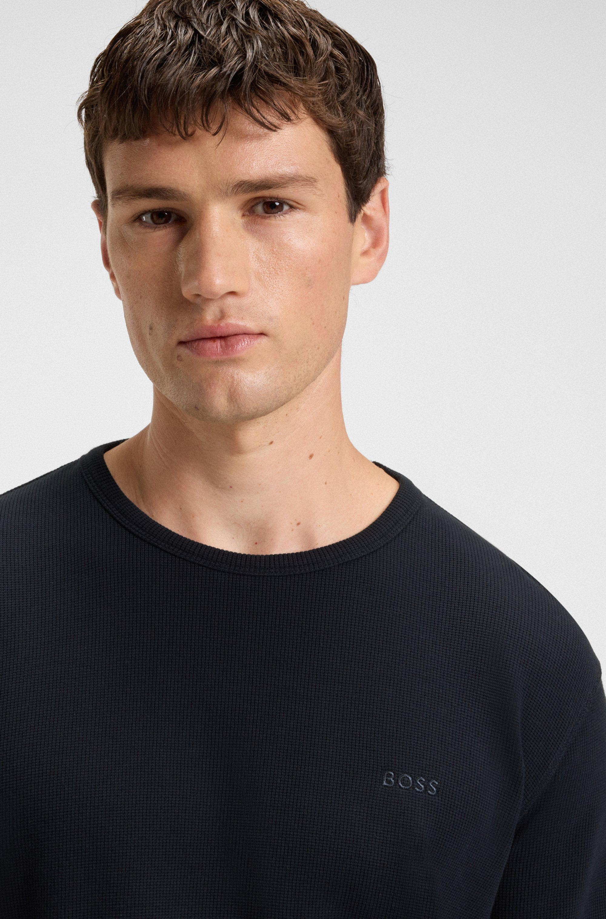 BOSS ORANGE Langarmshirt »Tempesto«, mit BOSS-Stickerei