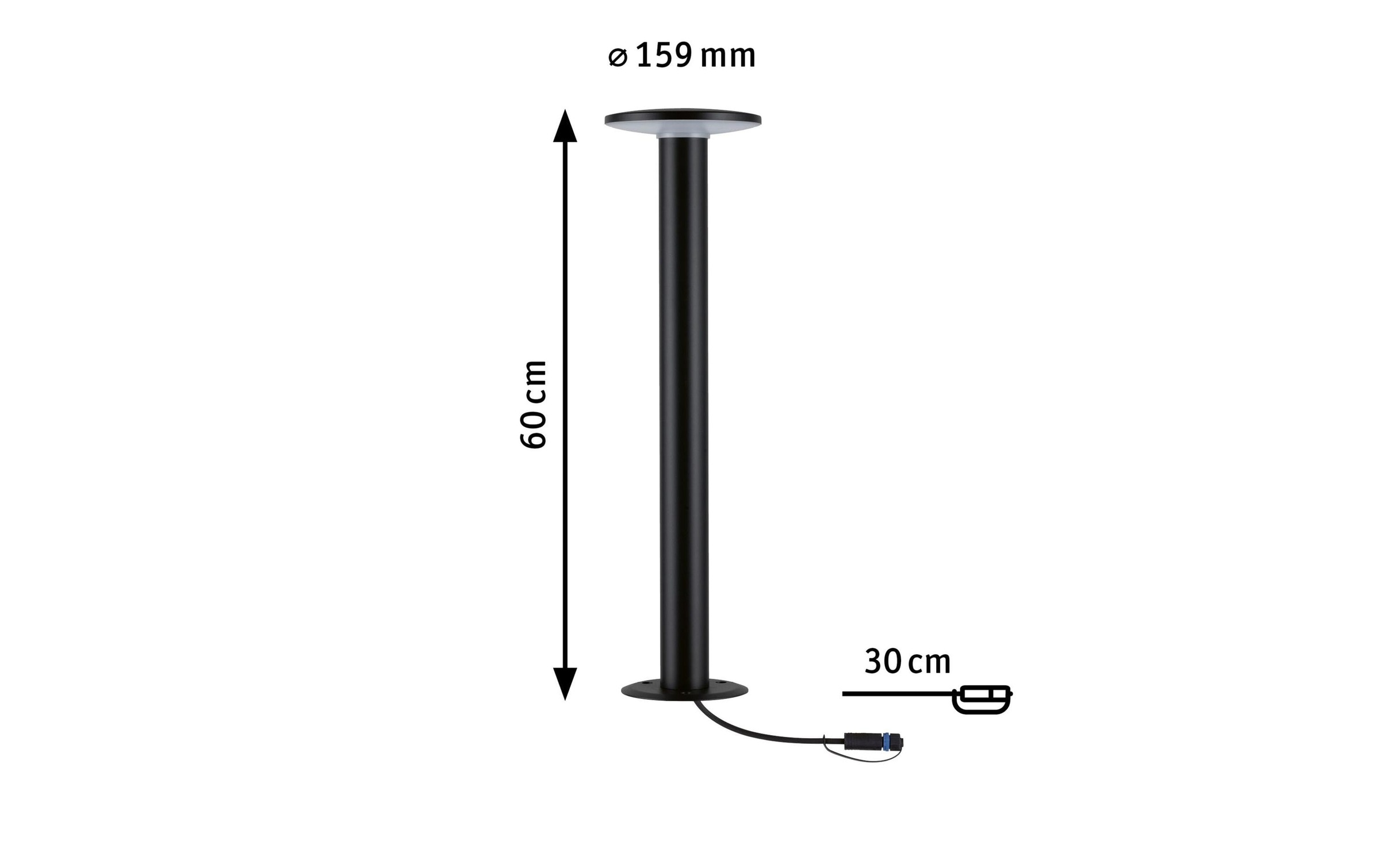 Paulmann Sockelleuchte »Plug & Shine Poller Plat«