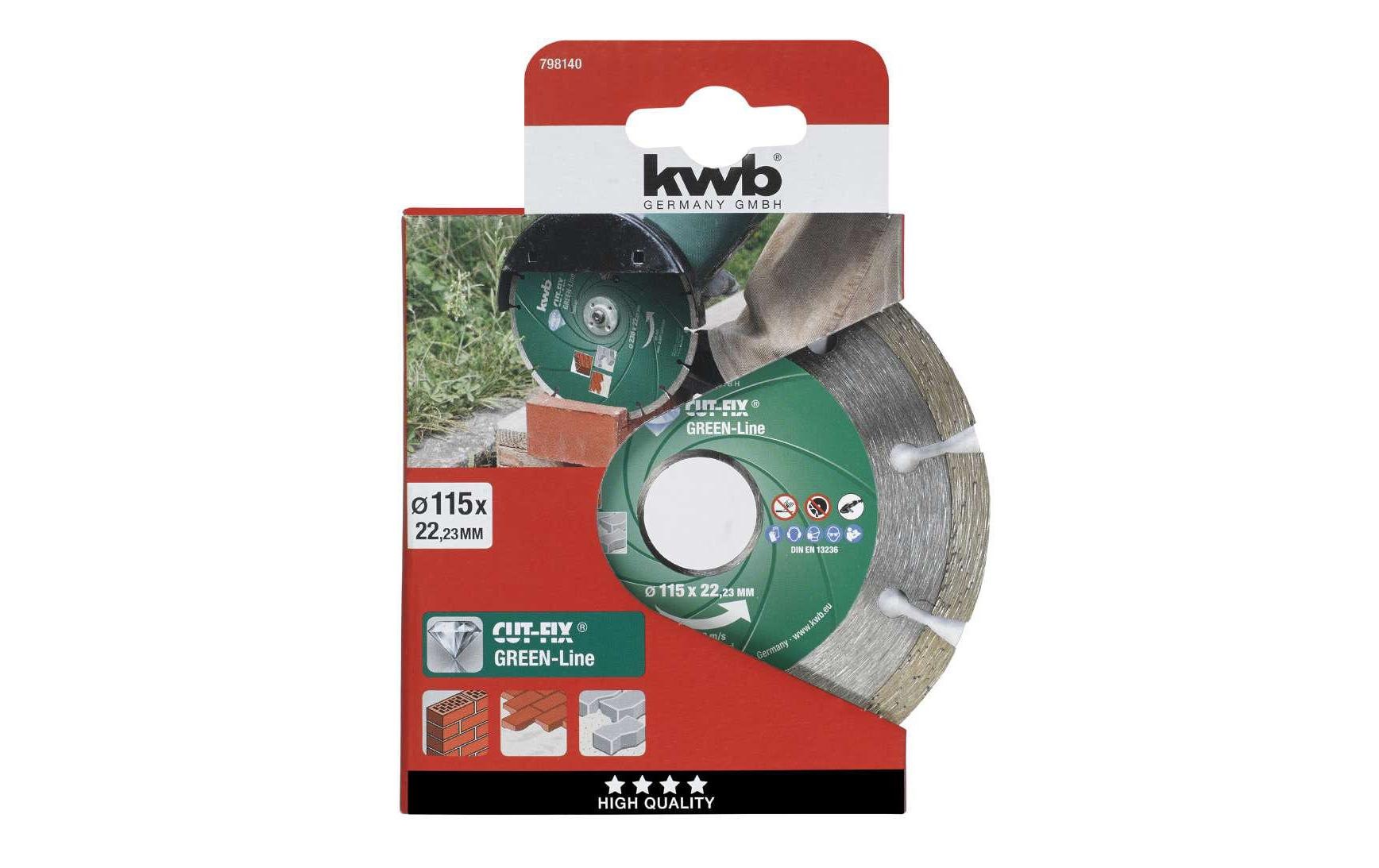 kwb Diamanttrennscheibe »Trennscheibe Green-Line Diamant 115mm«