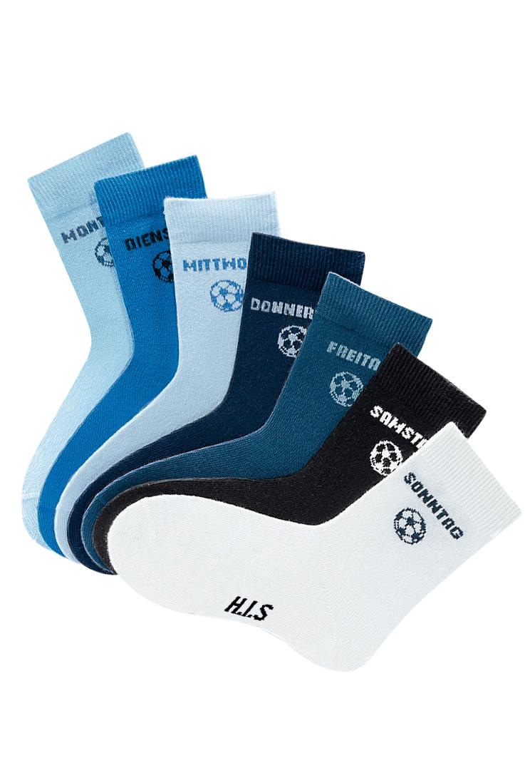 H.I.S Socken, (Packung, 7 Paar), für Kinder mit Fussballmotiv