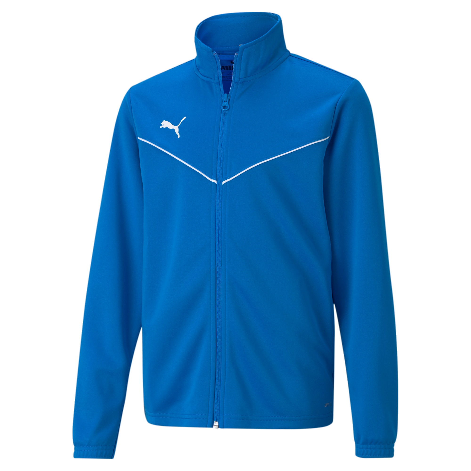 PUMA Trainingsjacke »TEAMRISE TRAINING POLY JACKET JR« ohne Kapuze für Jugendliche, mit Reissverschluss, Regular Fit
