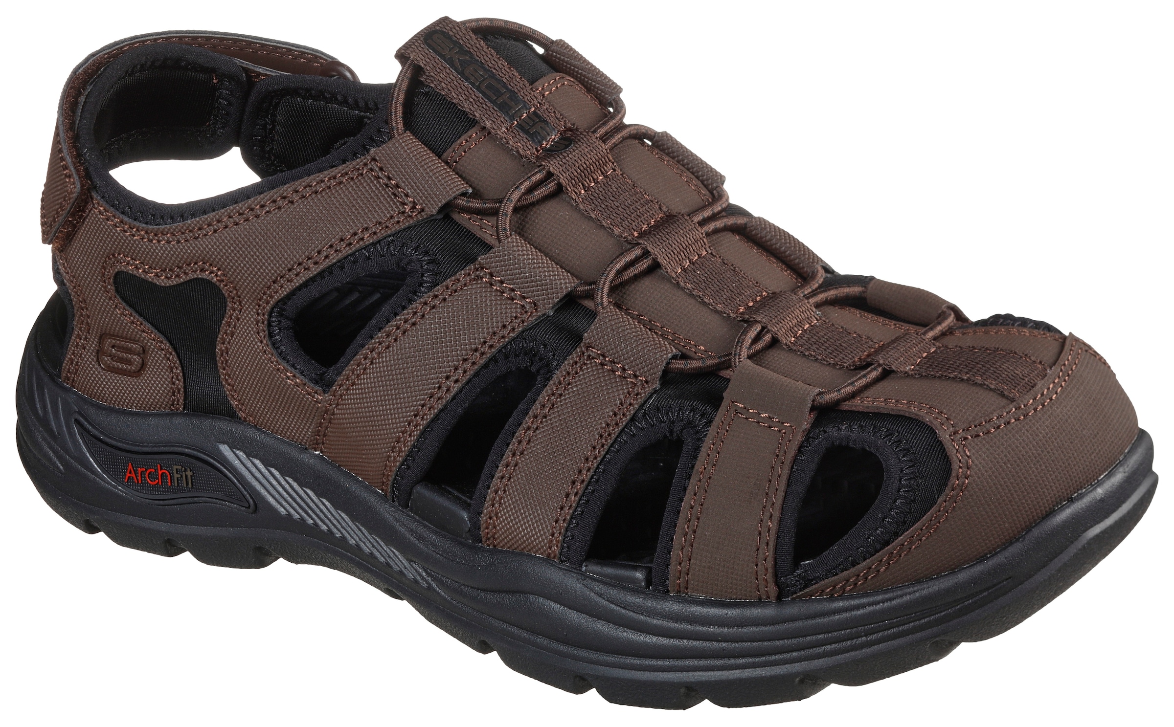 Skechers Sandale »VERLANDER«, Sommerschuh, Klettschuh, Freizeitsandale, mit Klett an der Ferse