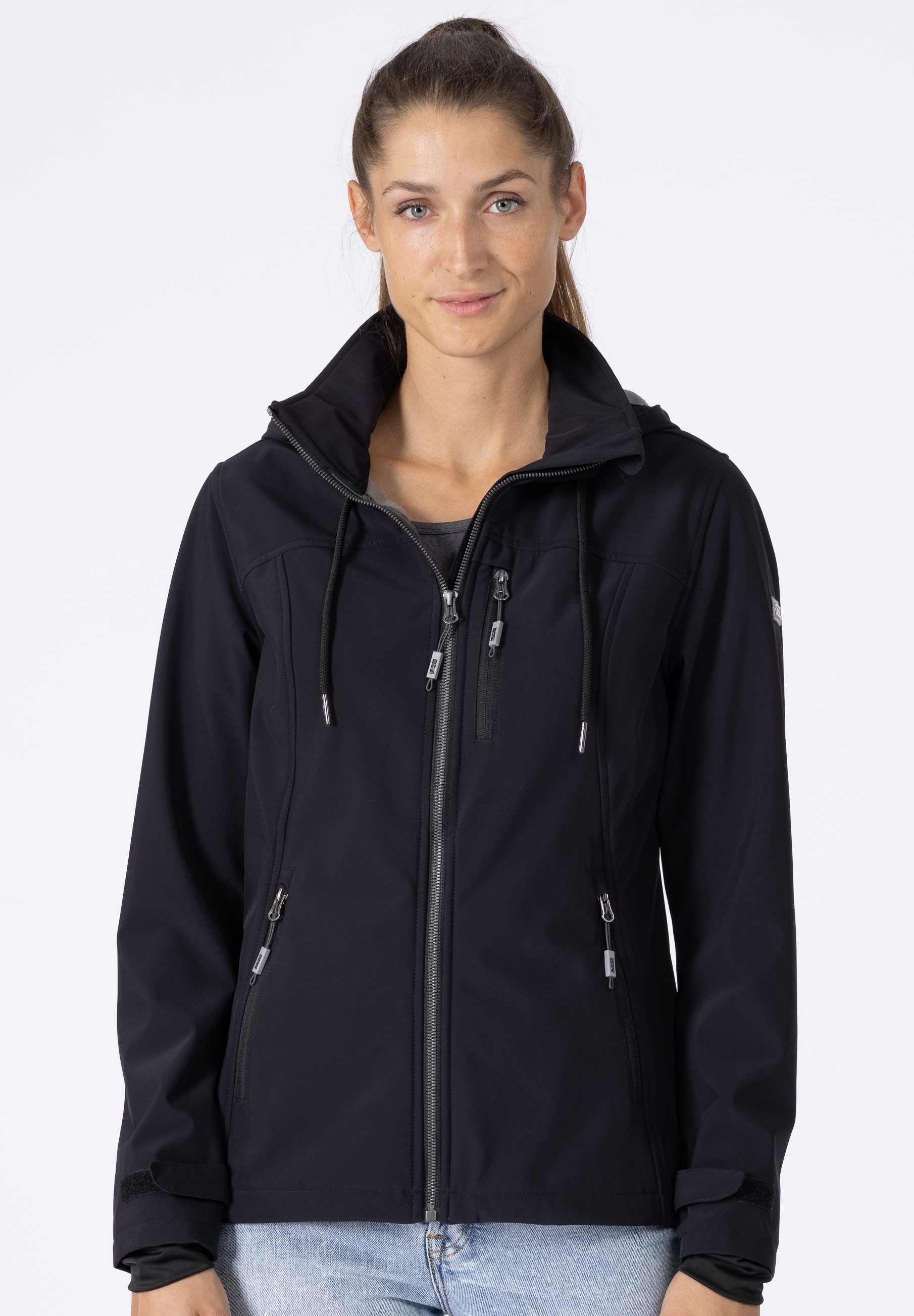 Softshelljacke »DECORAH PEAK V WOMEN«, mit abnehmbarer Kapuze