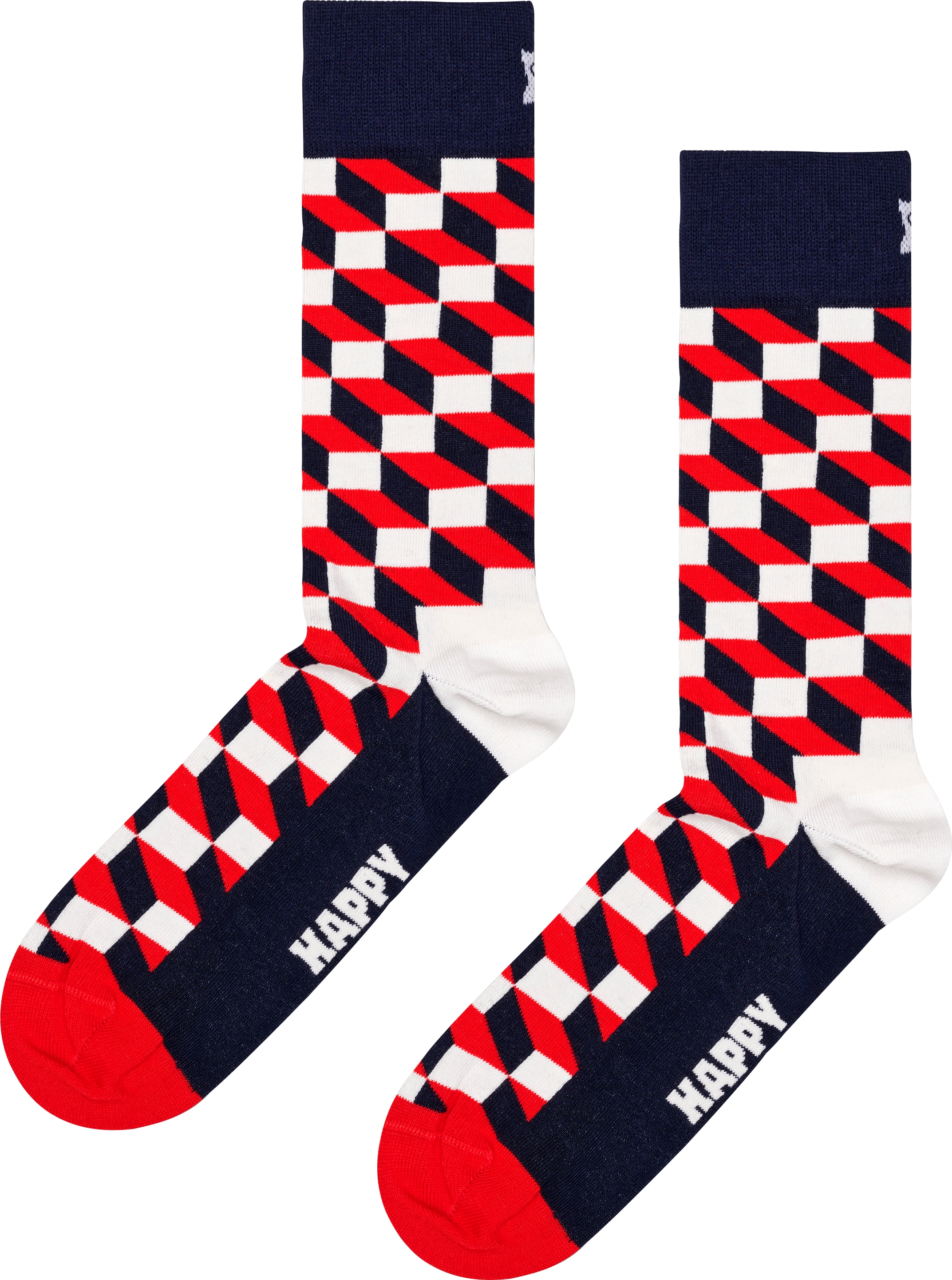 bei Socks Filles Jelmoli-Versand Happy Optic Socks Schweiz online Paar), 2 kaufen (Packung, Socken,