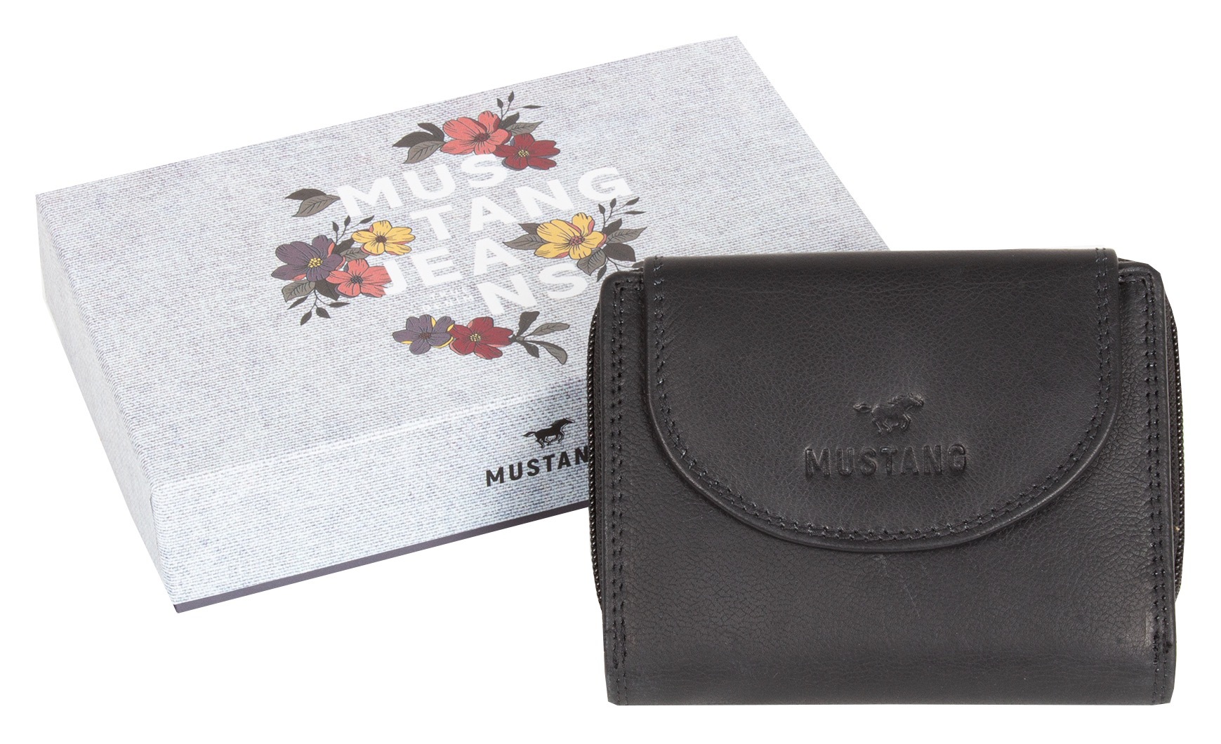 MUSTANG Geldbörse »Udine leather wallet top opening«, im praktischen Format