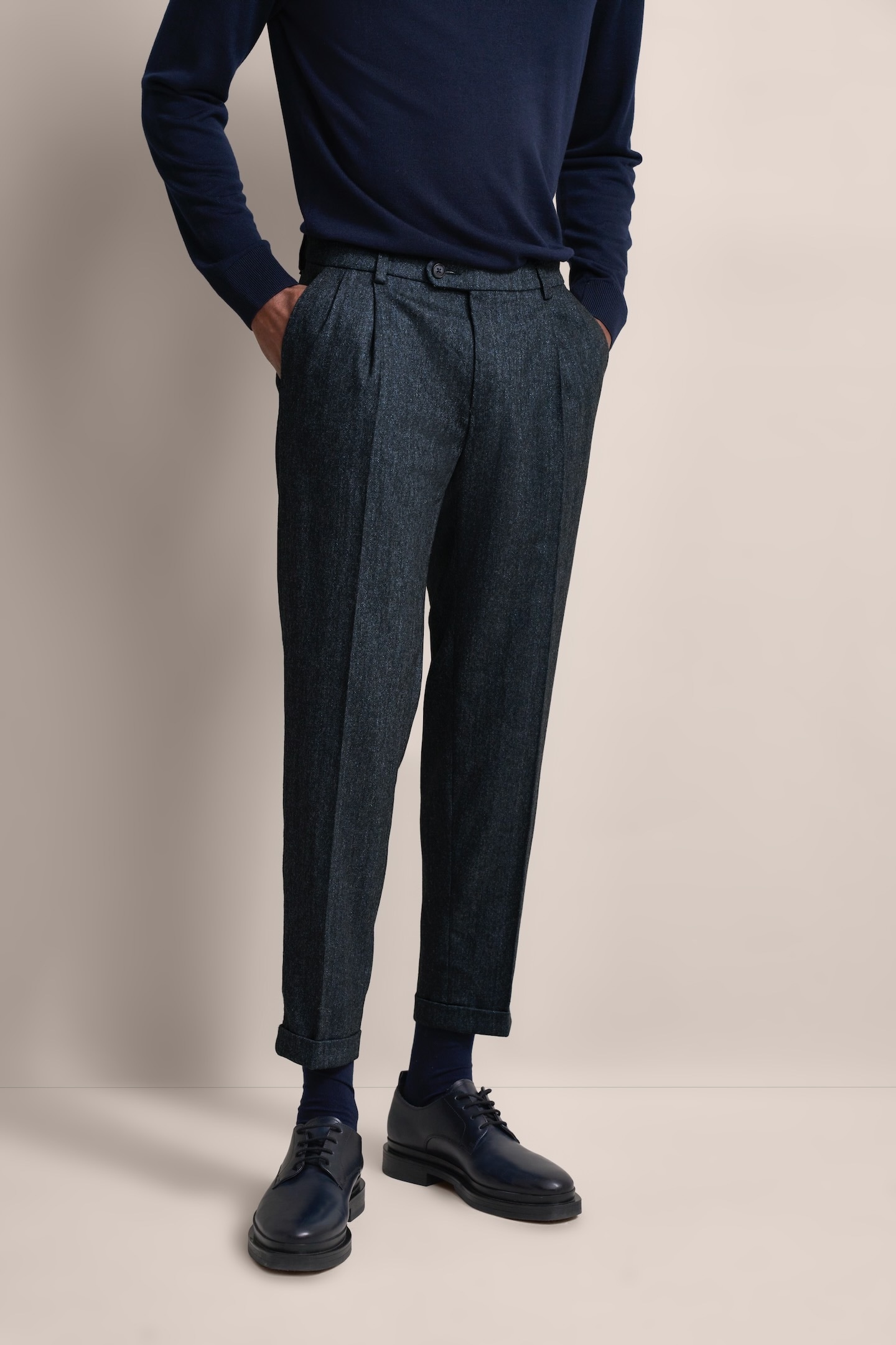 bugatti Bundfaltenhose besonders soft
