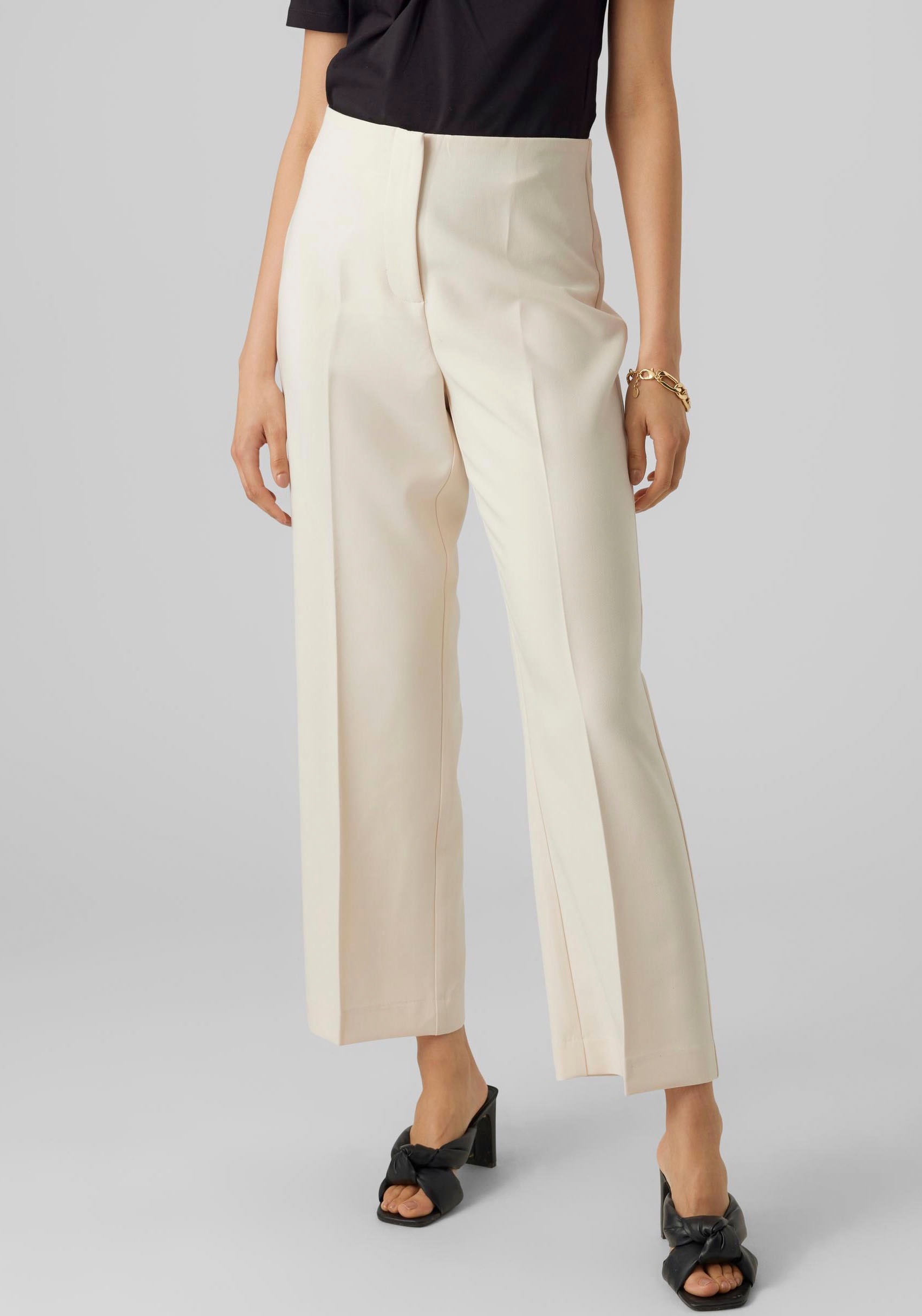 Vero Moda Anzughose »VMSANDY HW STRAIGHT ANKLE PANT NOOS«, mit Stretch  online bestellen | Jelmoli-Versand
