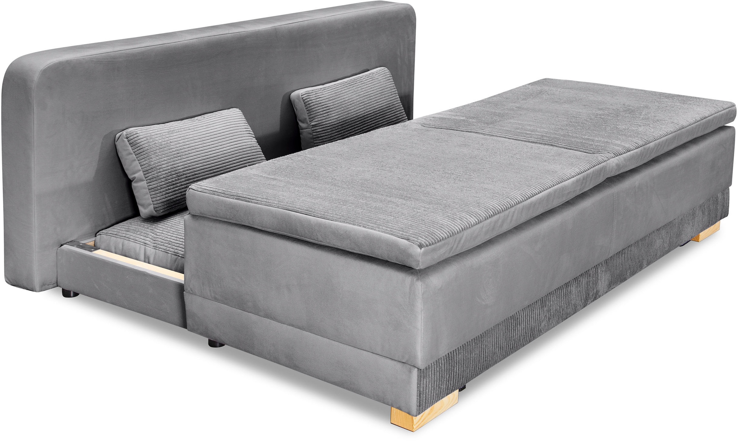 INOSIGN Schlafsofa »Ben«, mit Boxspringaufbau, Bettfunktion & Bettkasten, Dauerschlafsofa
