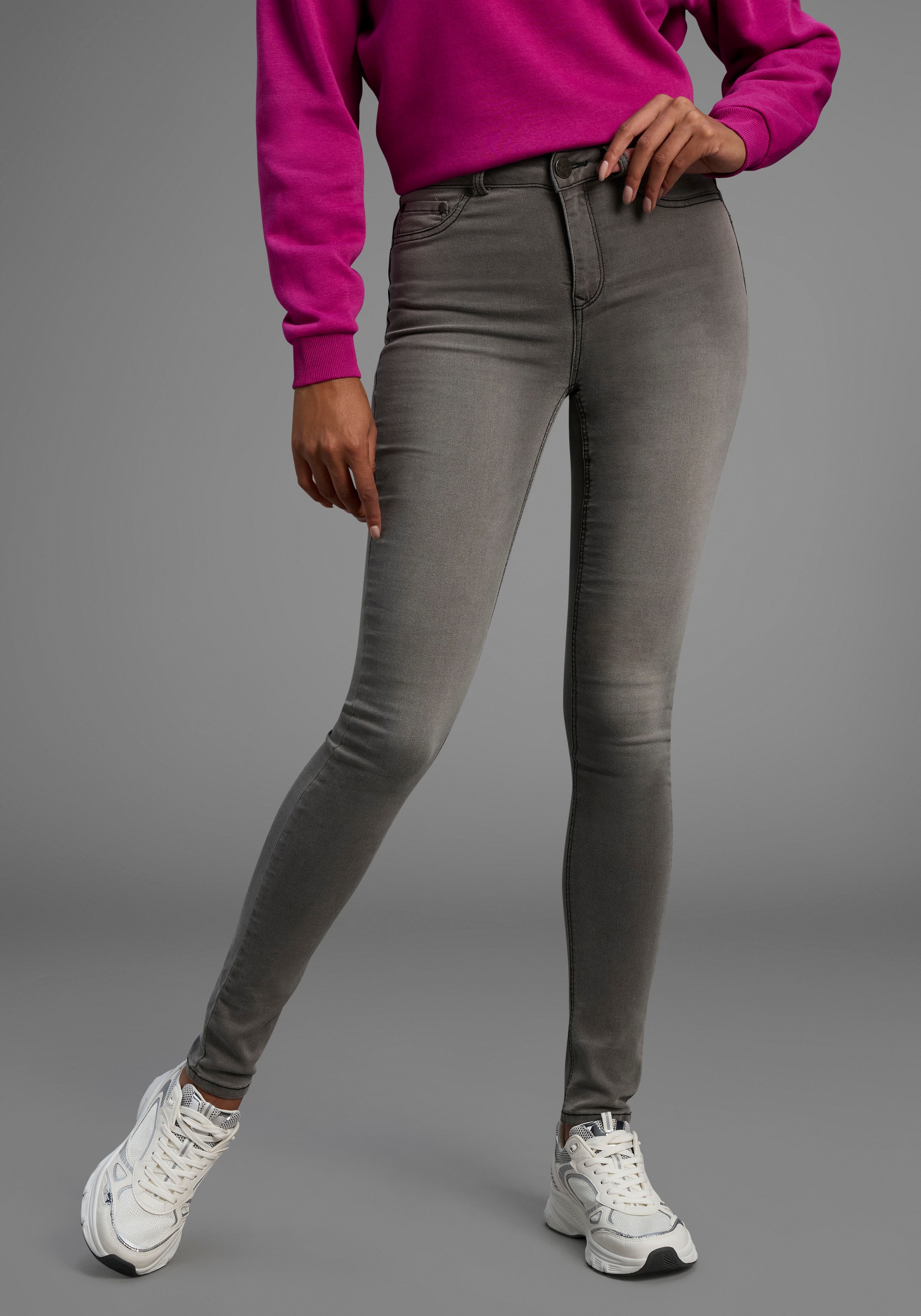 Arizona Skinny-fit-Jeans »Ultra Stretch« skinny-fit, betonte Taille, shaping-Effekt, high Waist