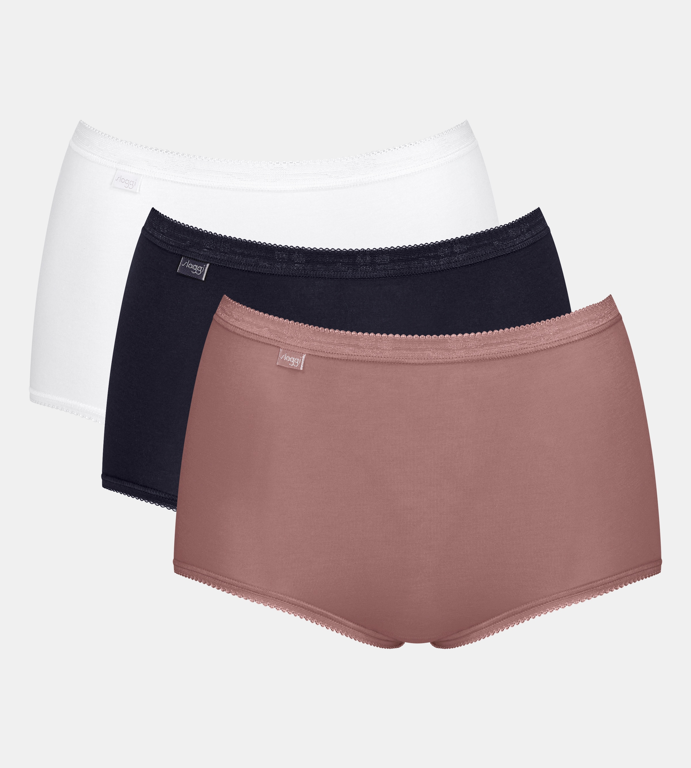 sloggi Maxislip »Basic+« 3er Pack, Baumwollmischung, weiche Nähte, Single Jersey