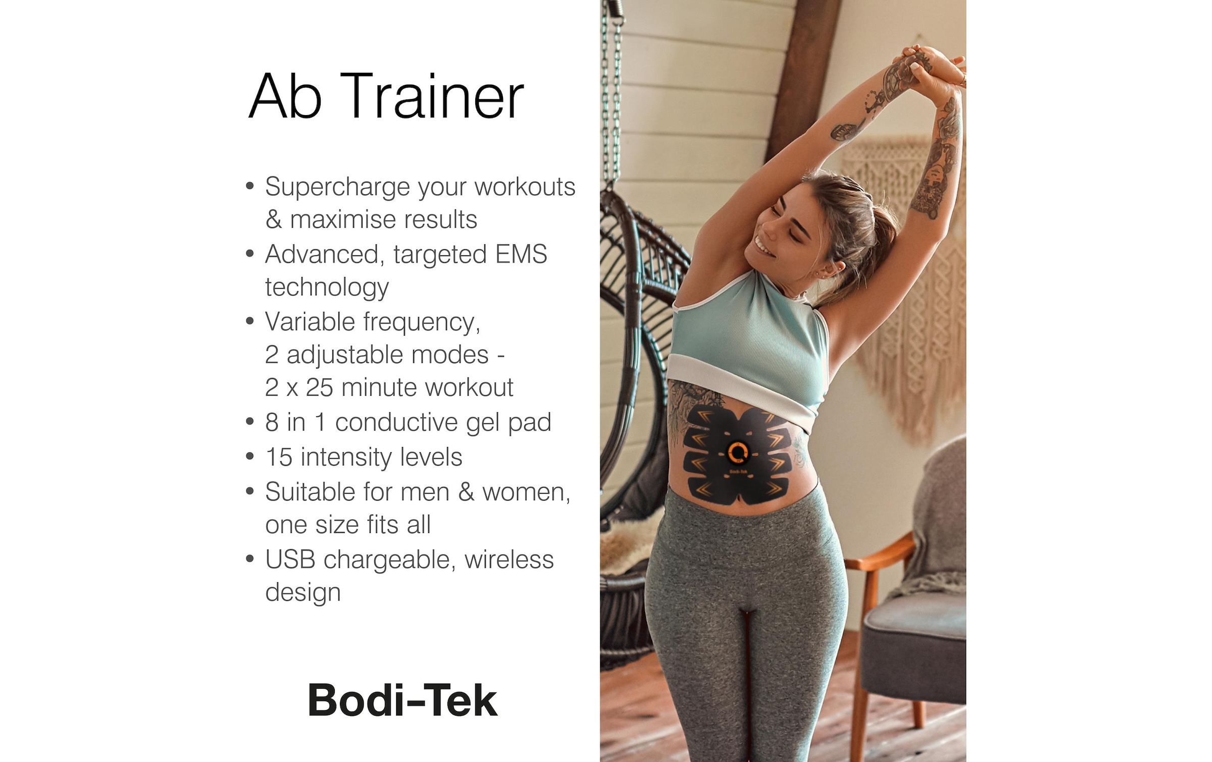 Bodi-Tek EMS-Bauchmuskeltrainer »Ab Trainer«