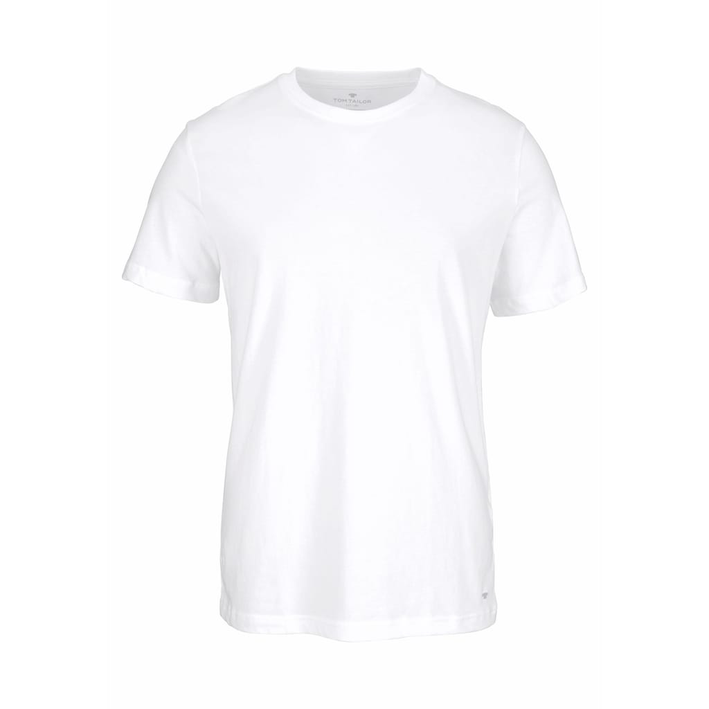 TOM TAILOR T-Shirt, (Packung, 2er-Pack)